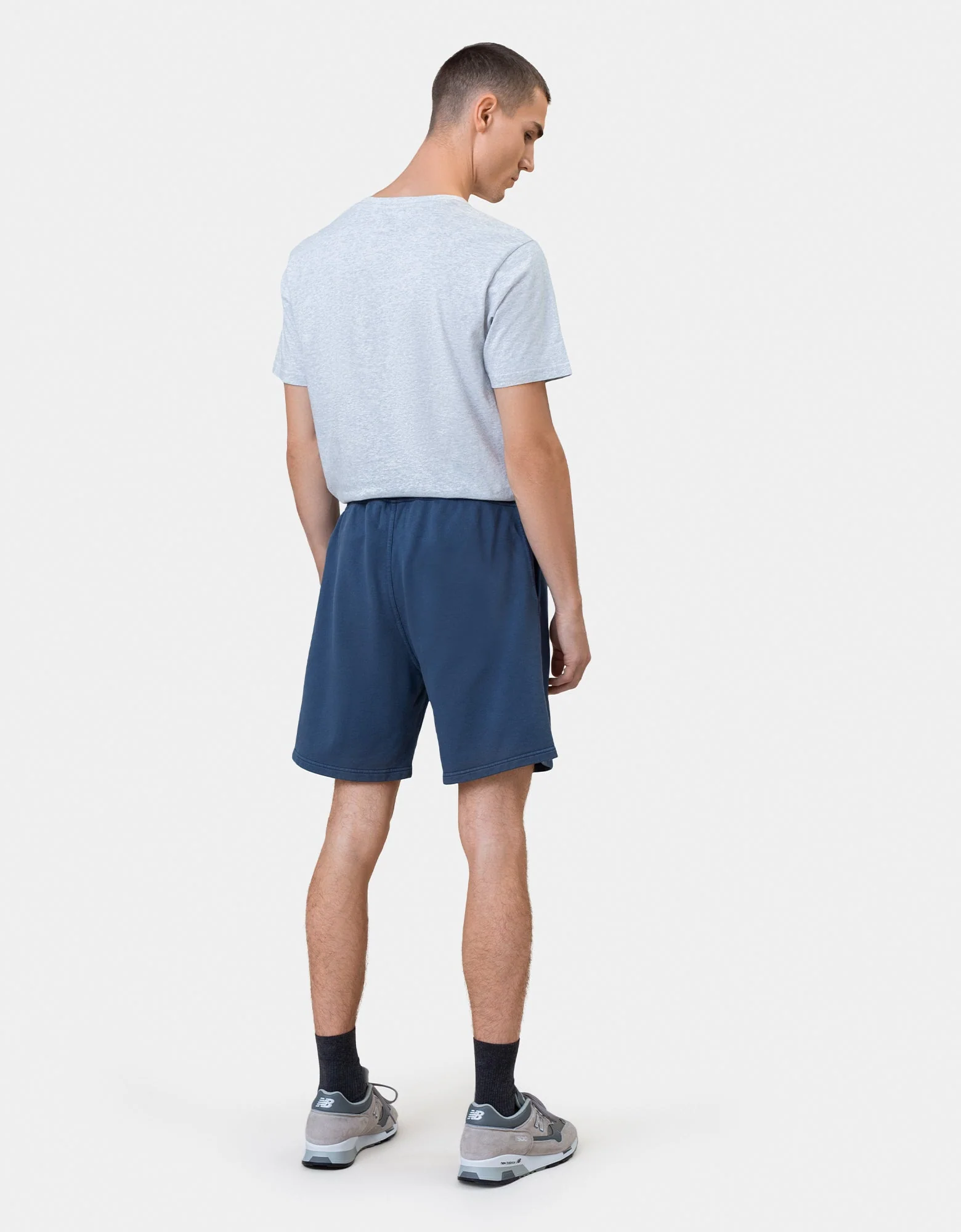 Classic Organic Sweatshorts - Stone Blue