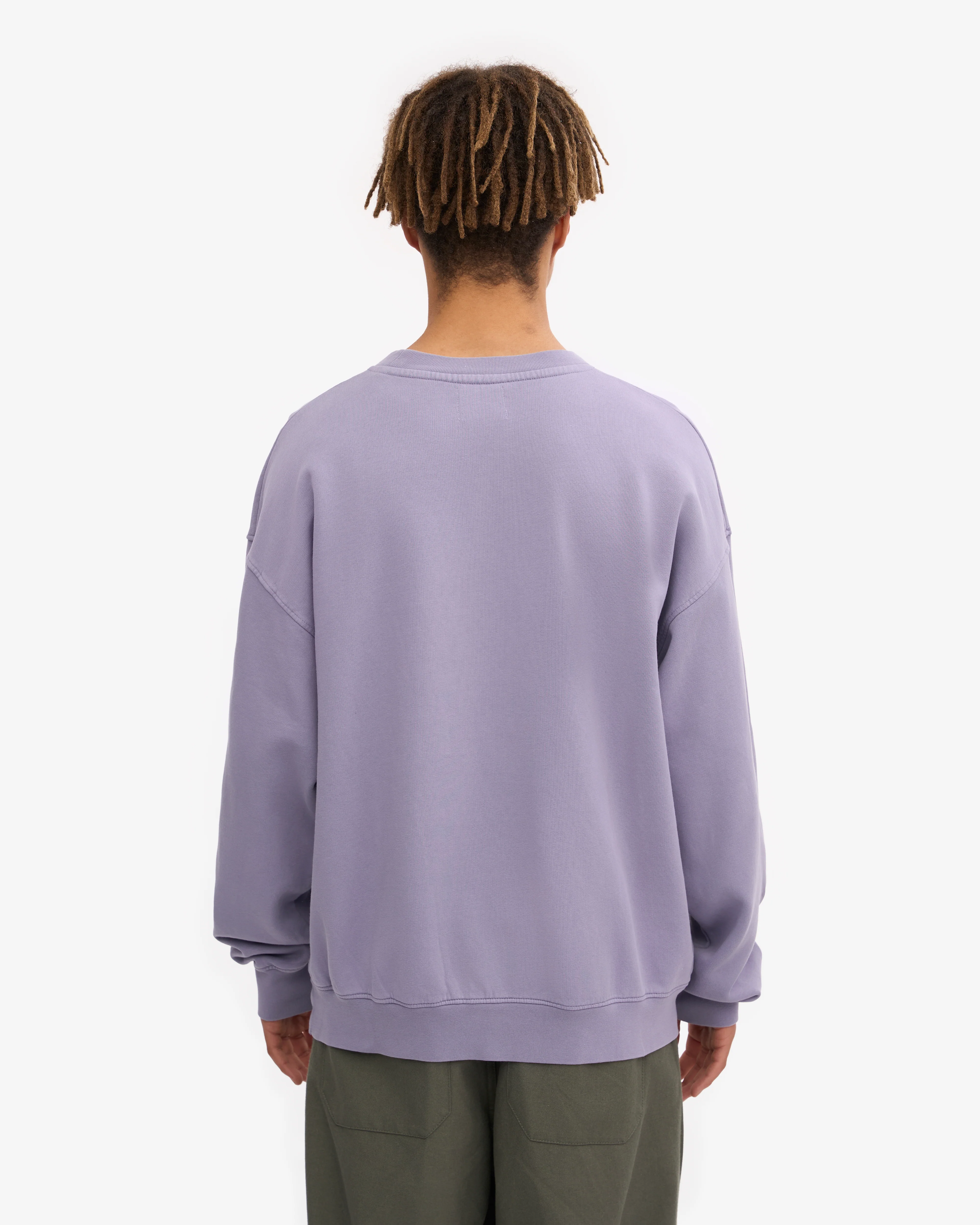 Organic Oversized Crew - Purple Jade