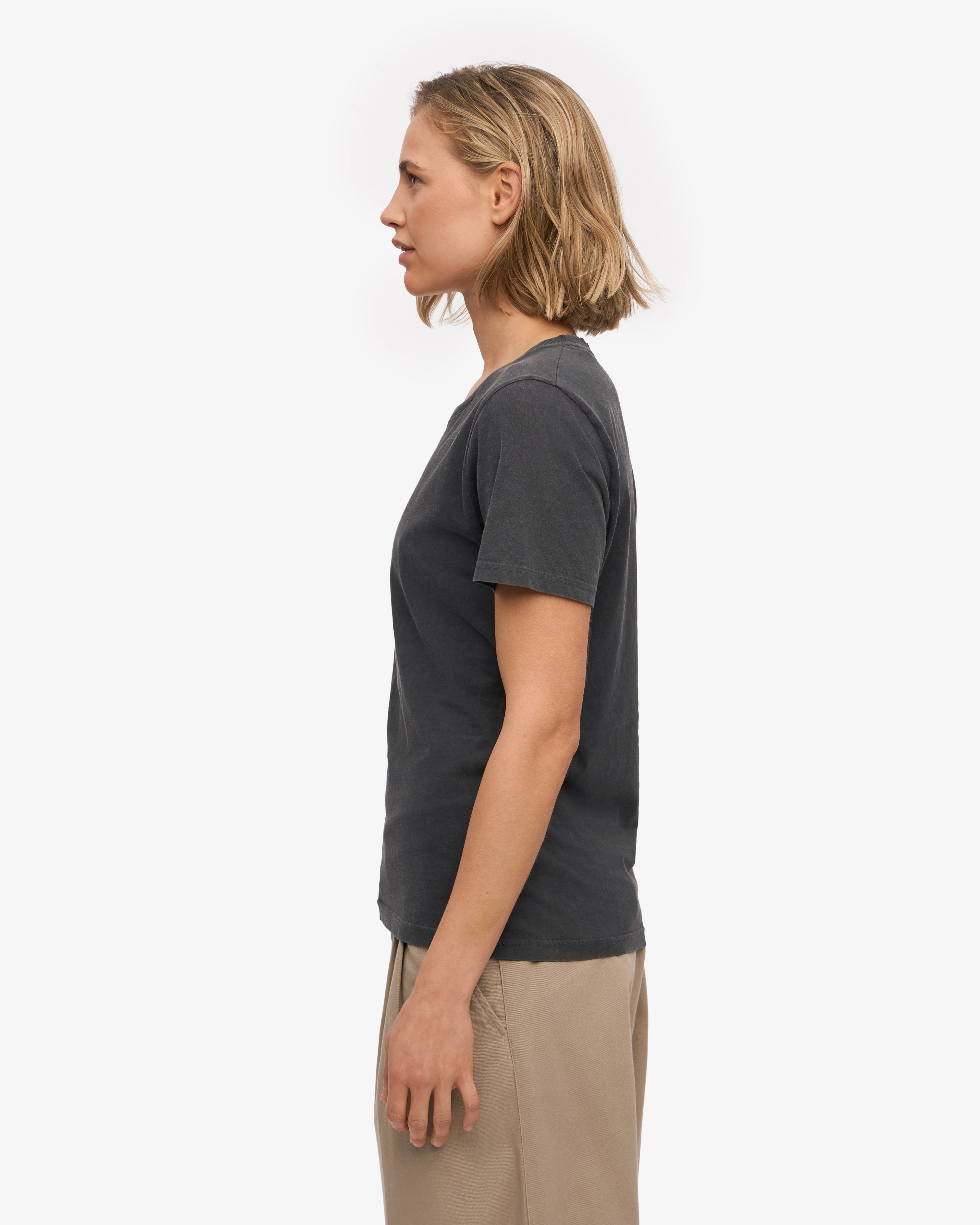 Women Light Organic Tee - Faded Black