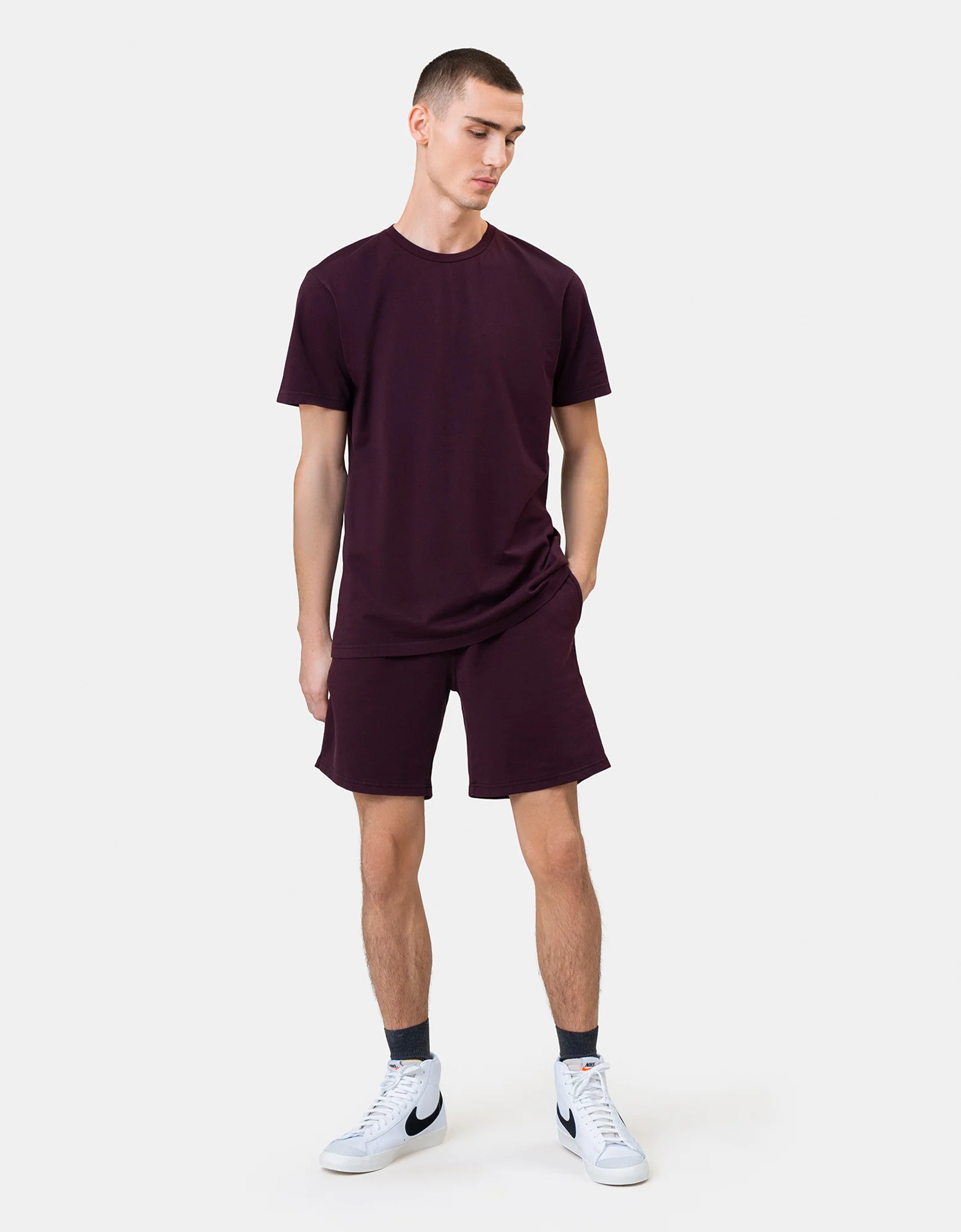 Classic Organic Sweatshorts - Light Aqua
