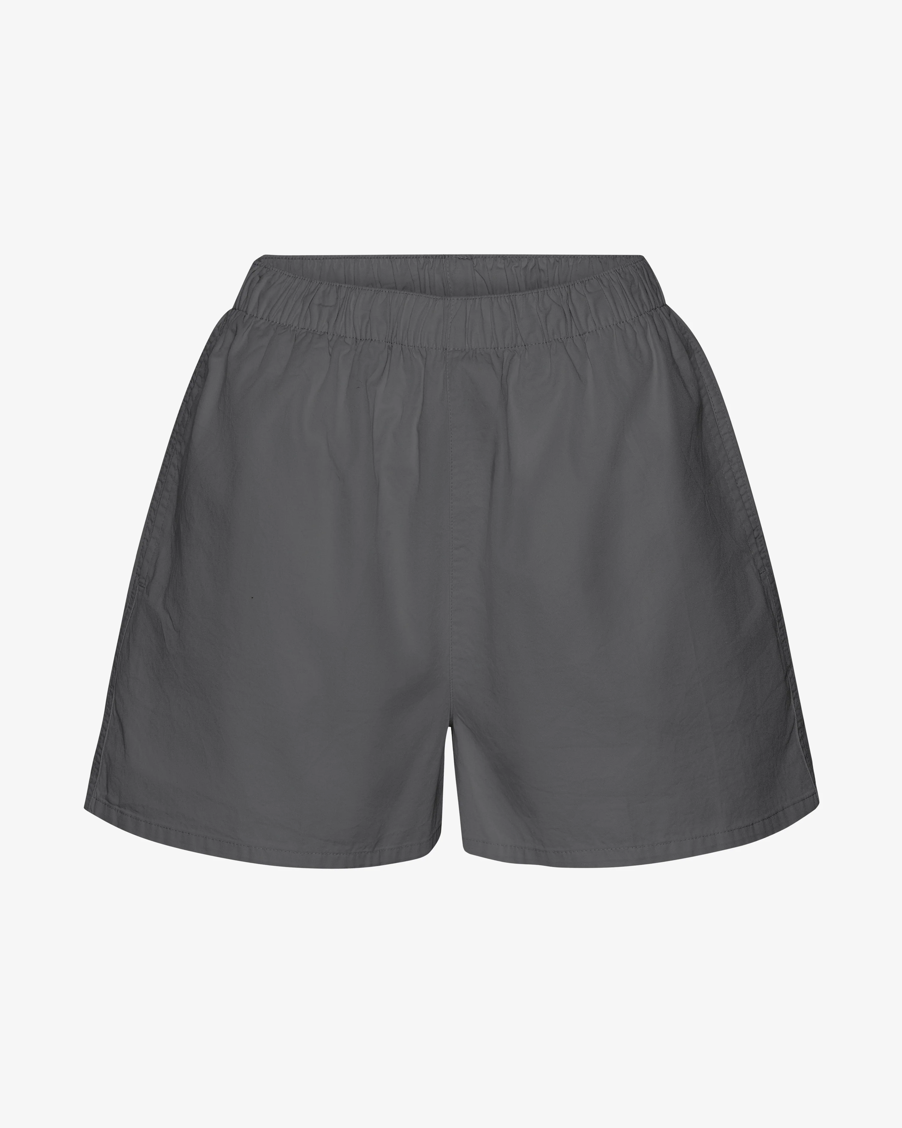 Women Organic Twill Shorts - Lava Grey