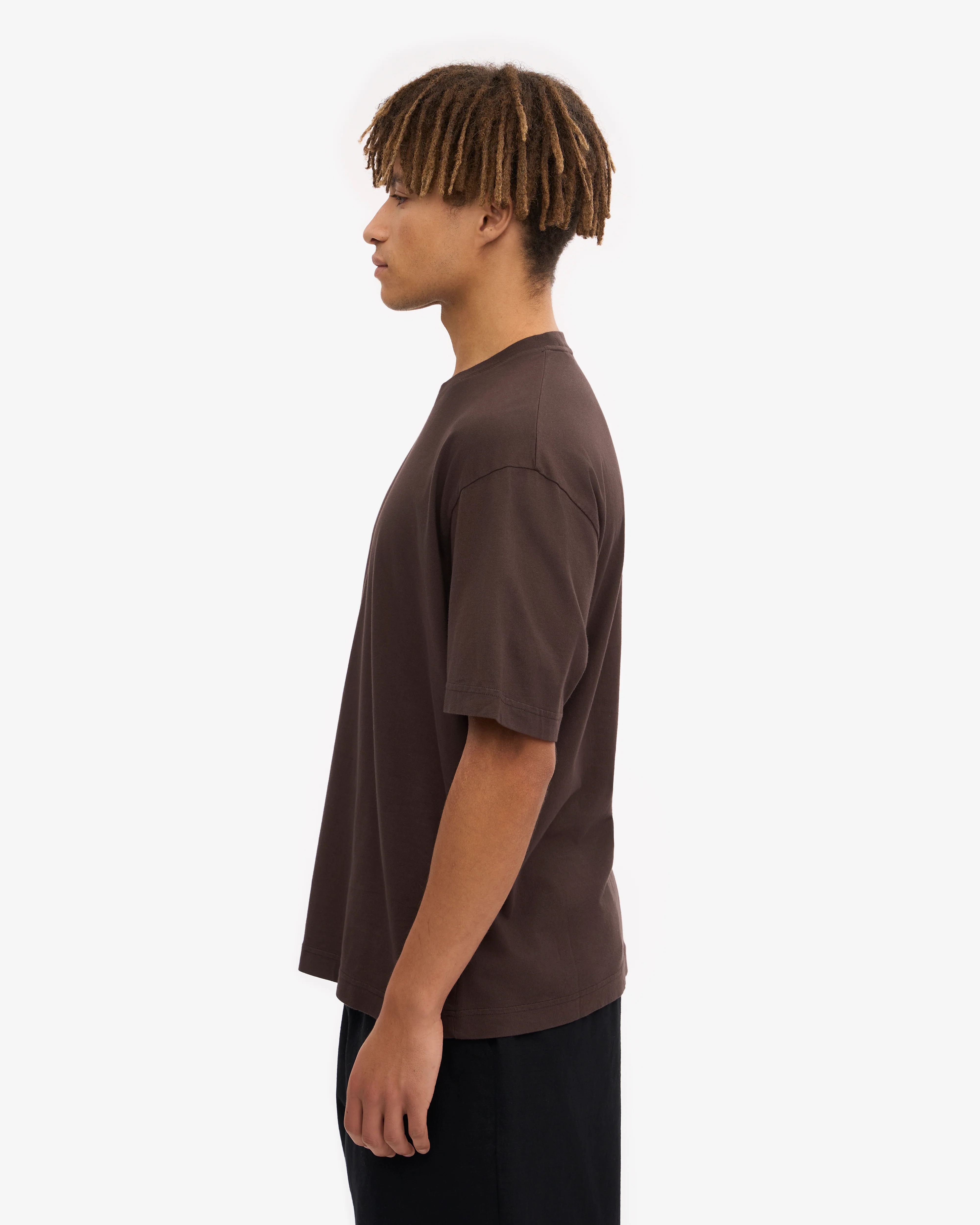 Oversized Organic T-Shirt - Coffee Brown