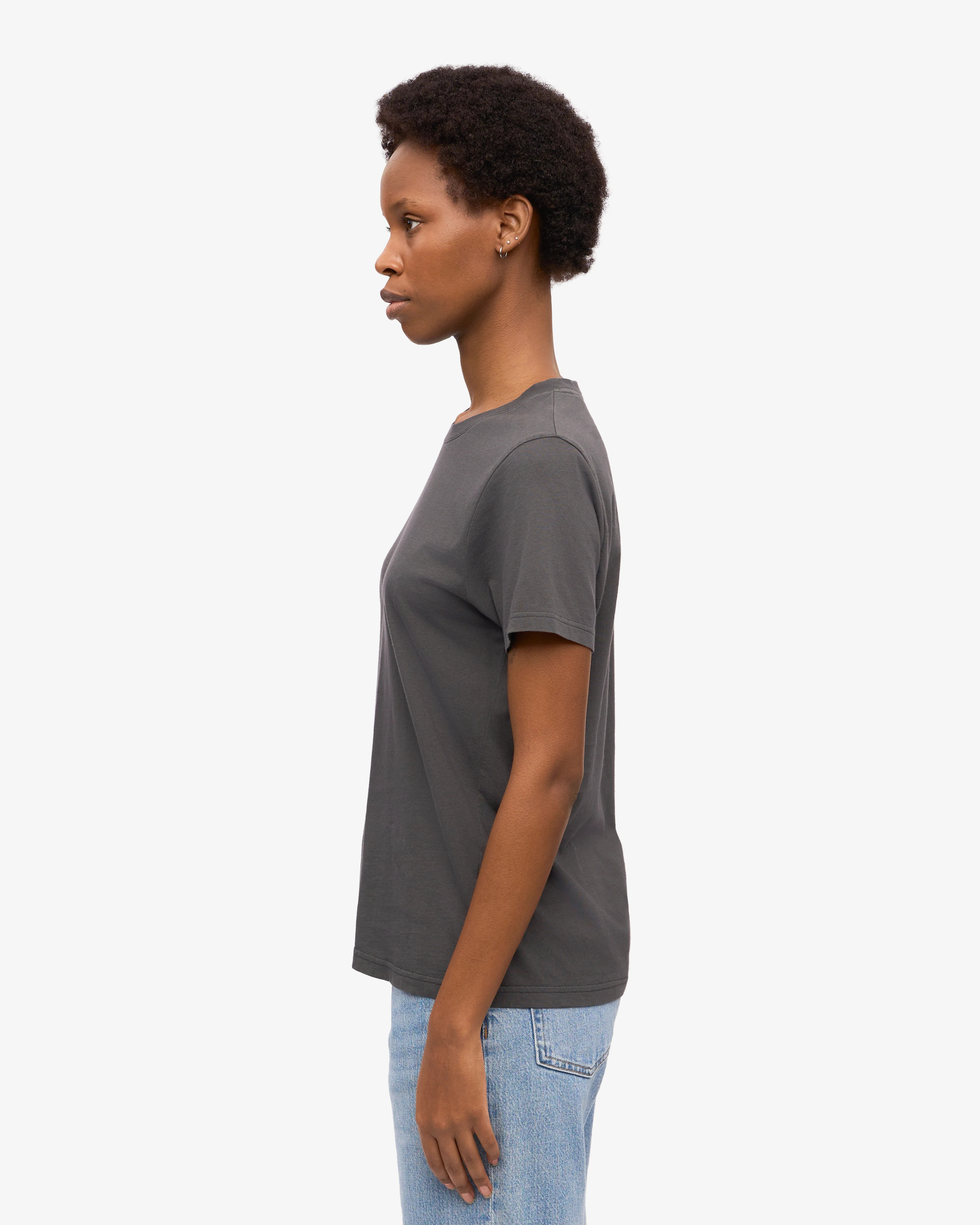 Women Light Organic Tee - Lava Grey