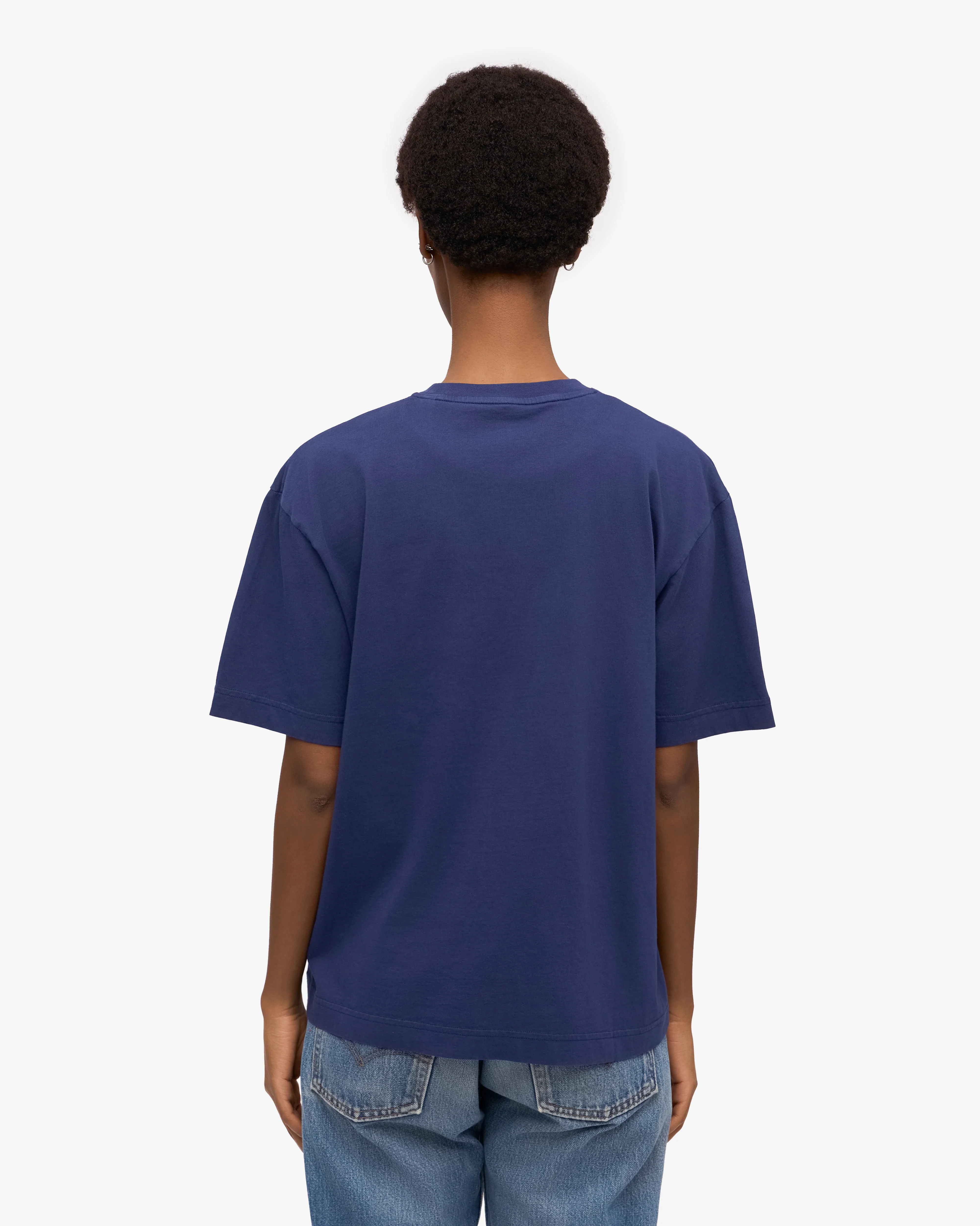 Oversized Organic T-Shirt - Marine Blue