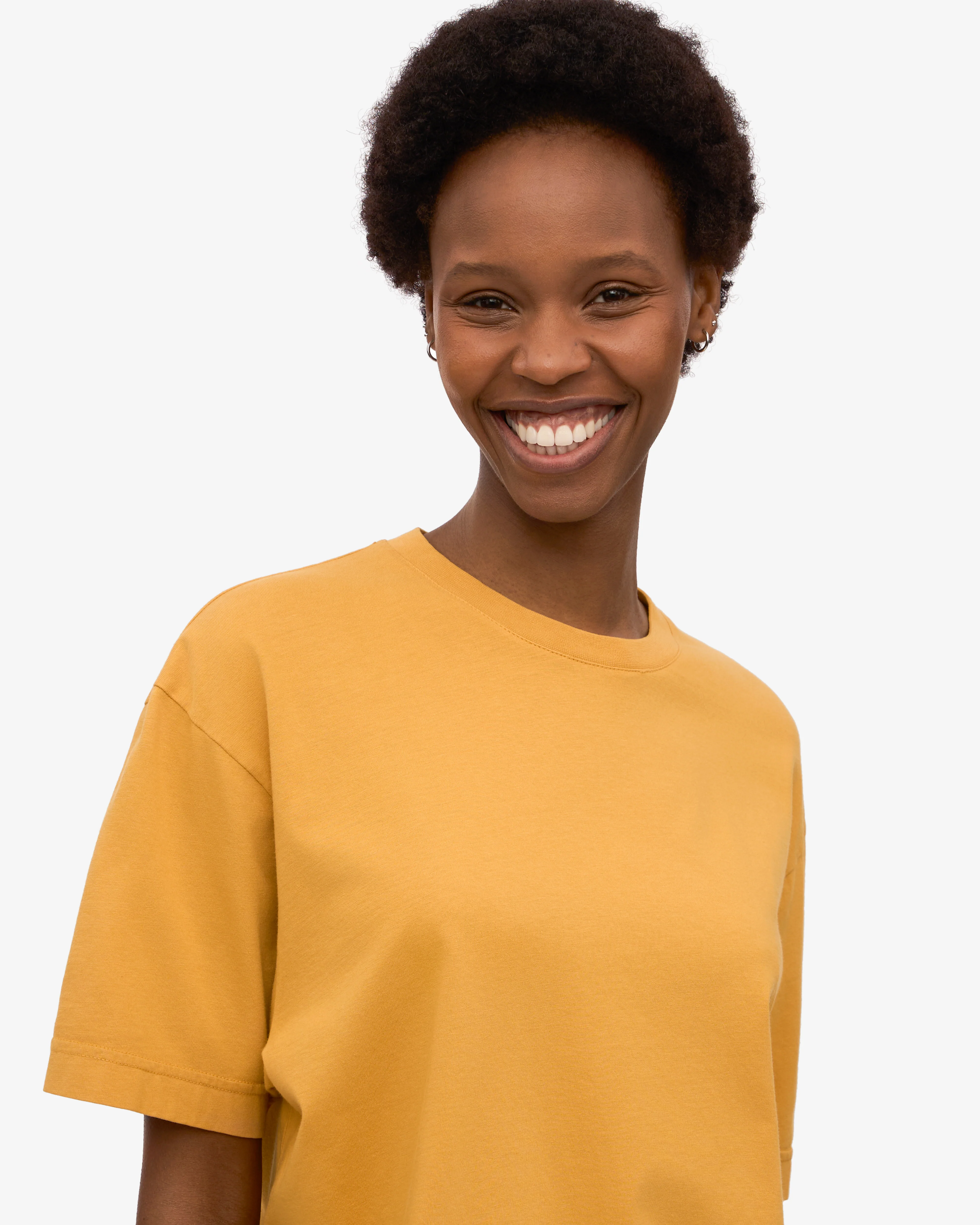 Oversized Organic T-Shirt - Burned Yellow