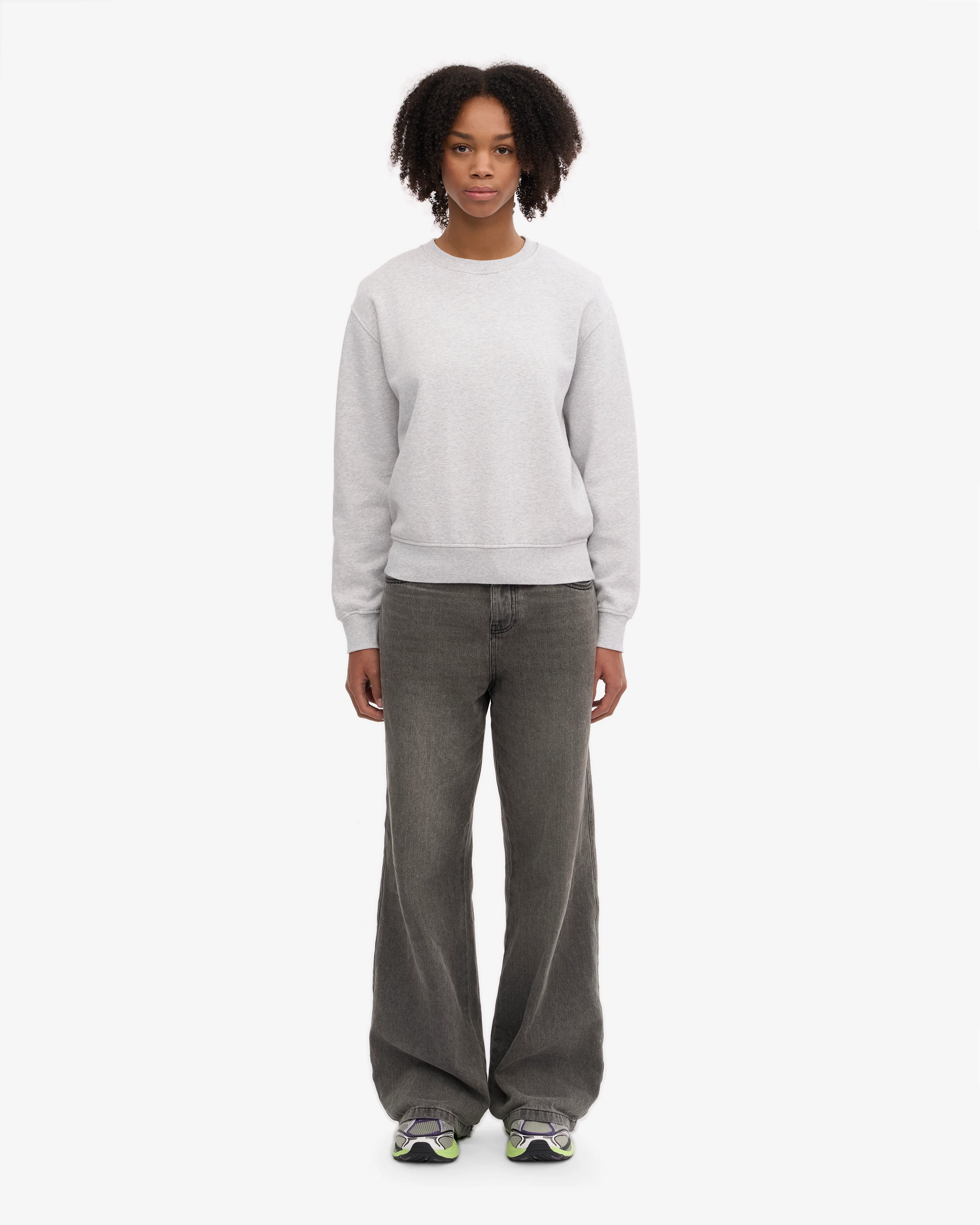 Women Classic Organic Crew - Snow Melange