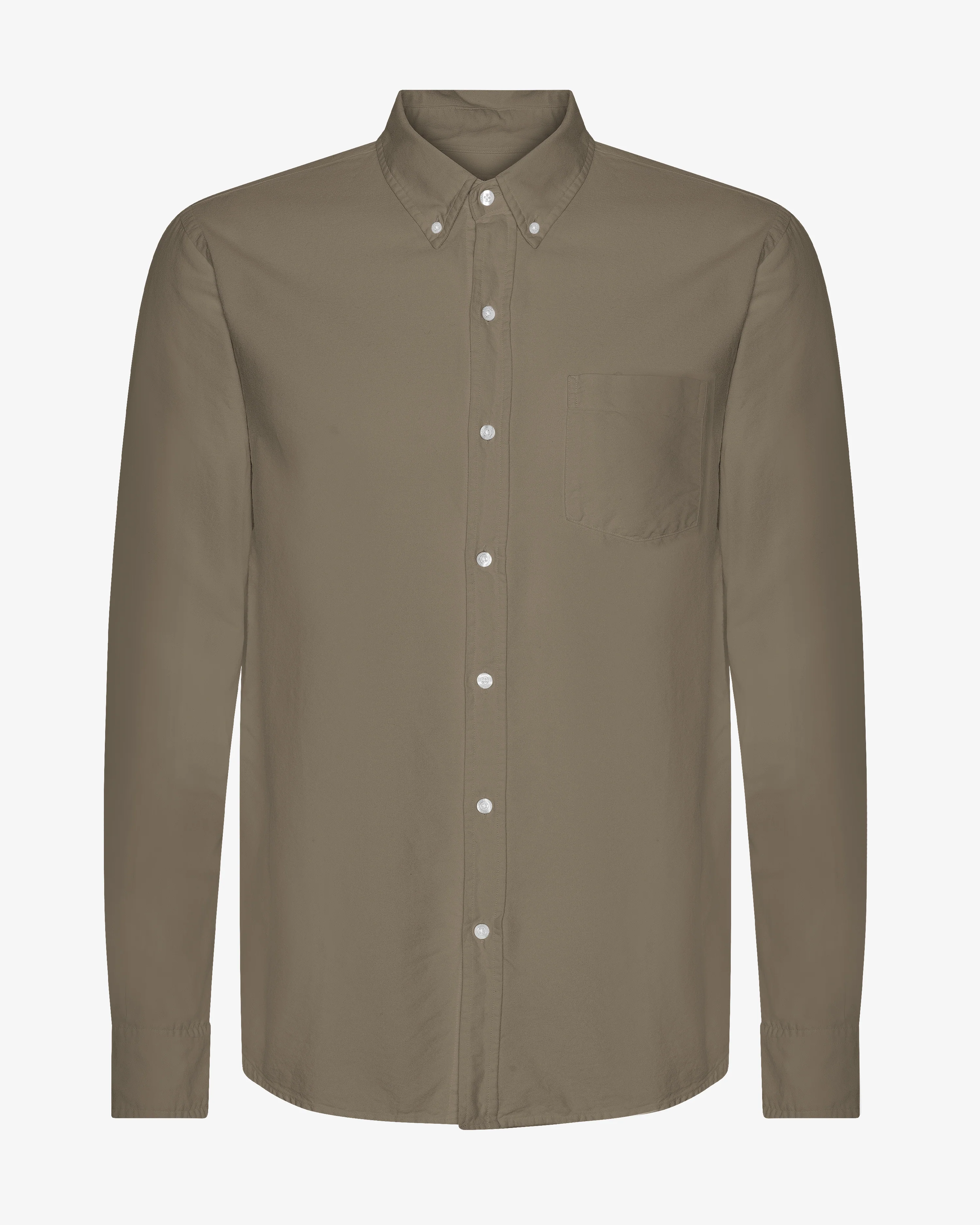 Organic Button Down Shirt - Dusty Olive