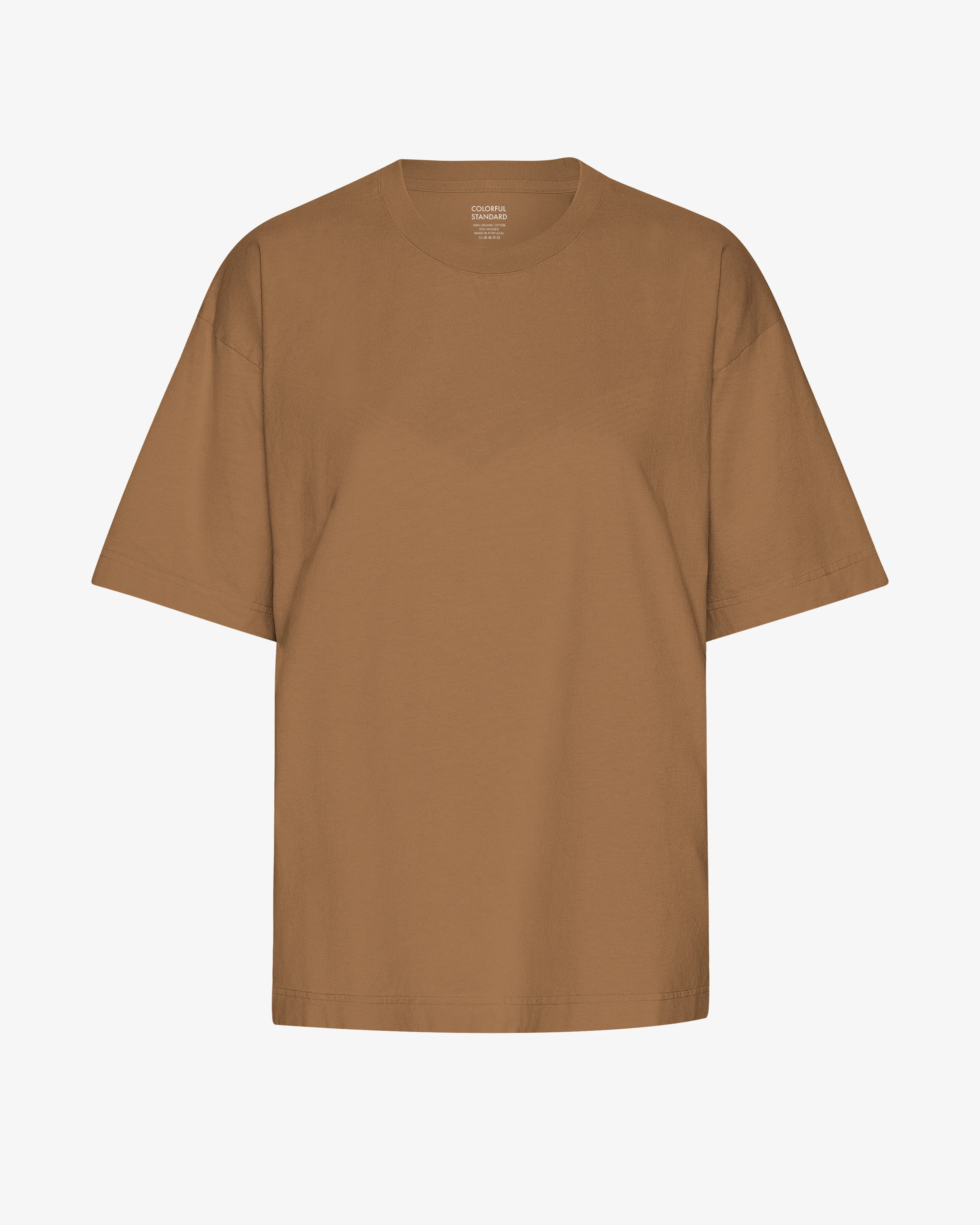 Oversized Organic T-Shirt - Sahara Camel