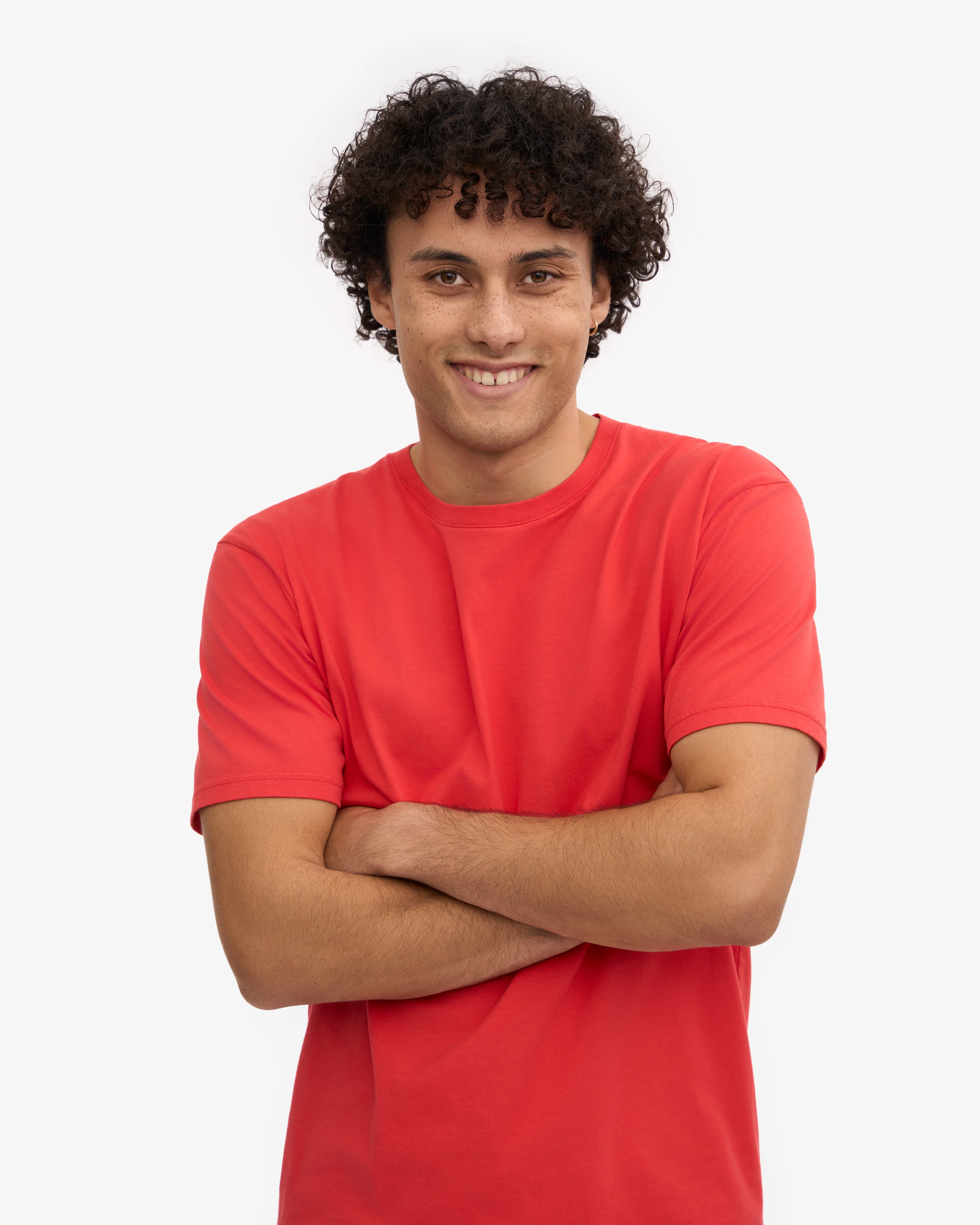 Classic Organic Tee - Red Tangerine
