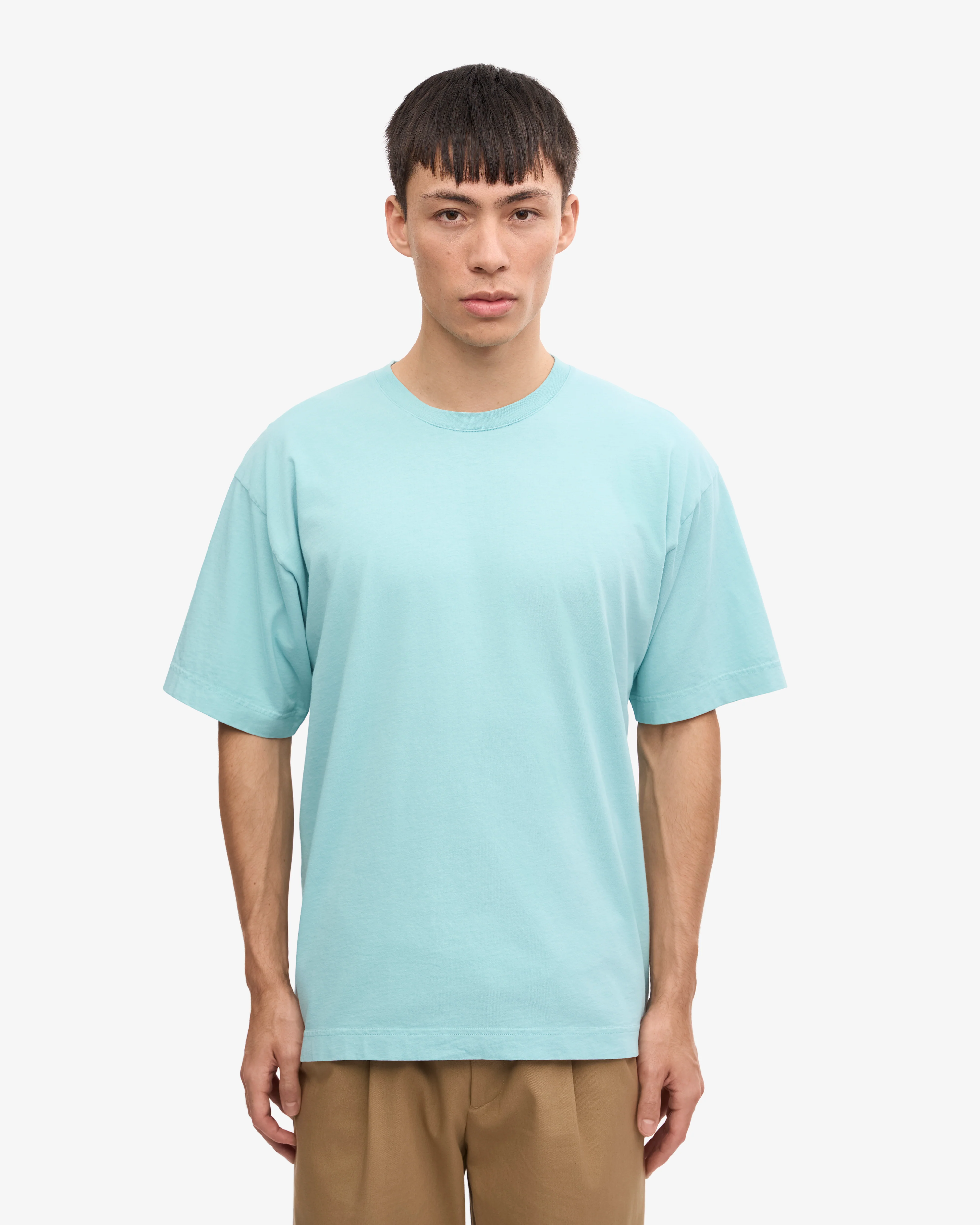 Oversized Organic T-Shirt - Teal Blue