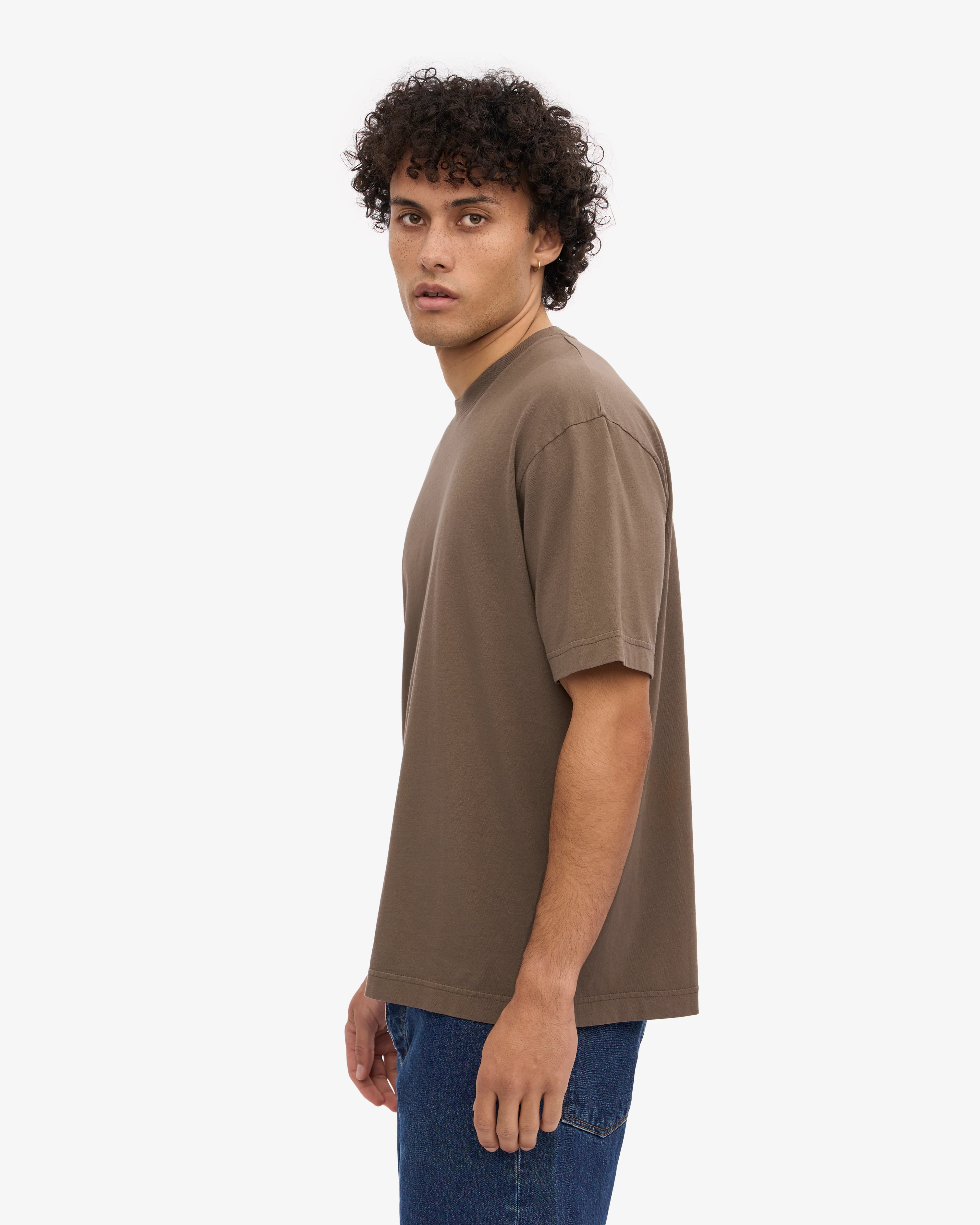 Oversized Organic T-Shirt - Cedar Brown