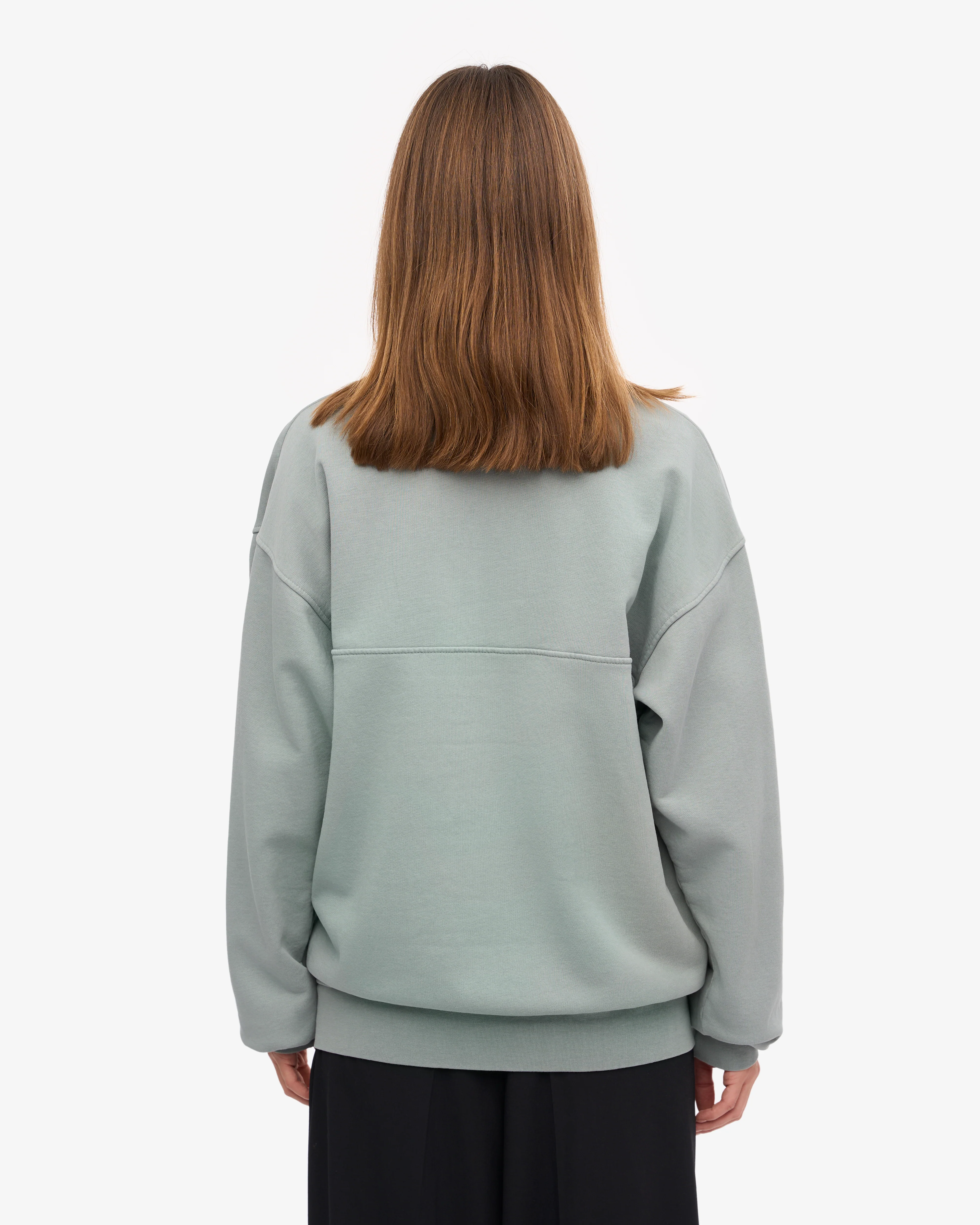 Organic Quarter Zip - Steel Blue
