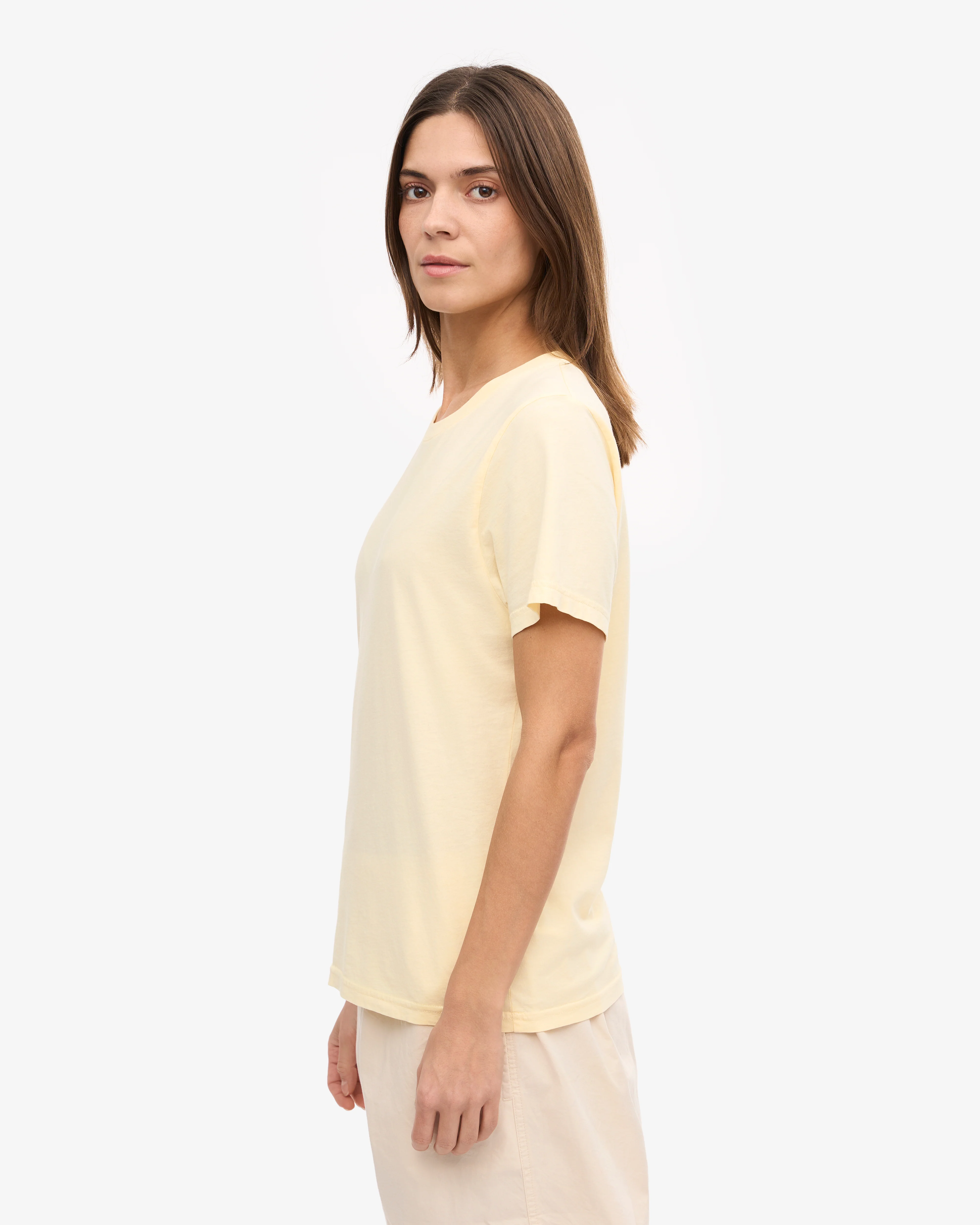 Women Light Organic Tee - Soft Yellow