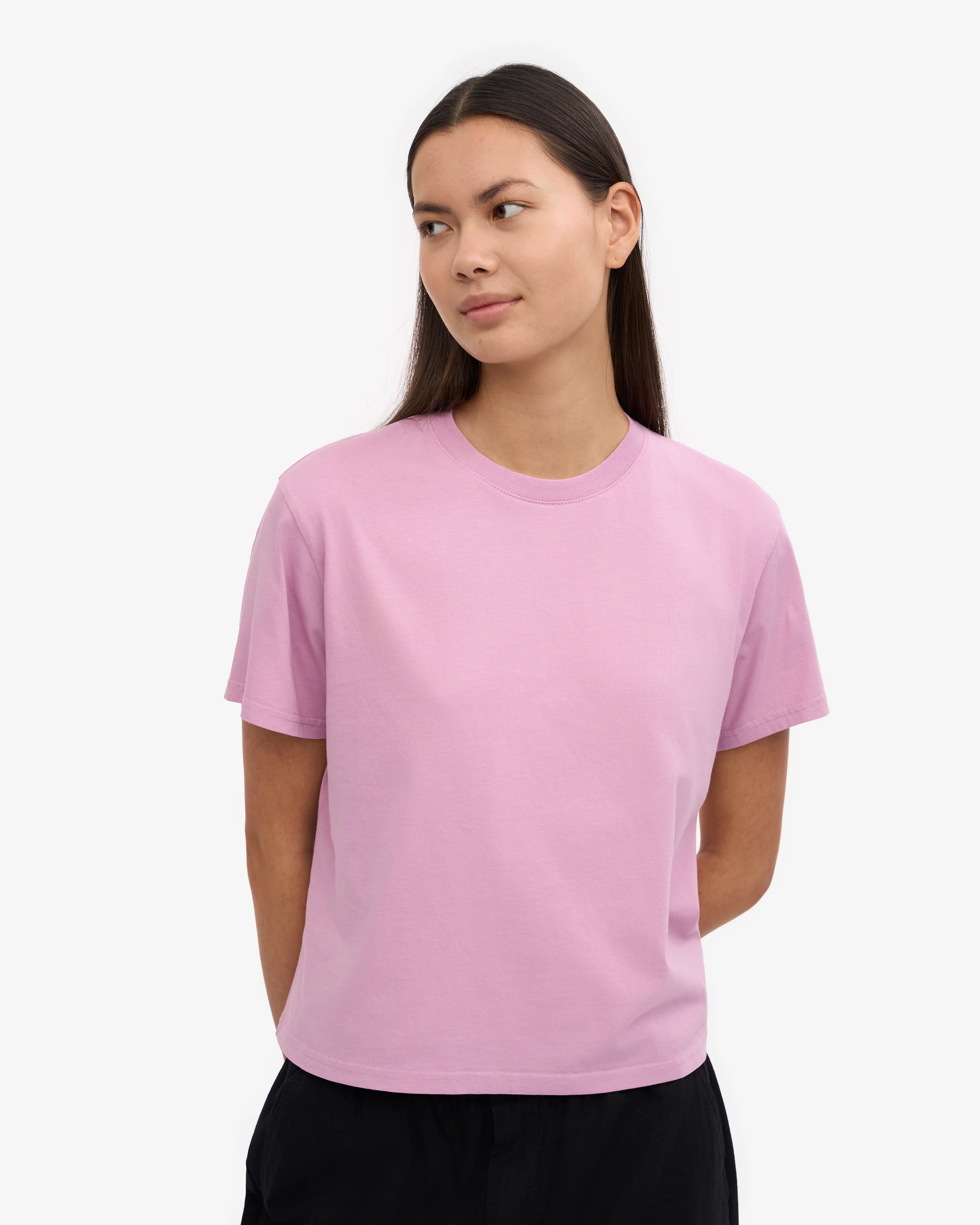 Organic Boxy Crop Tee - Cherry Blossom