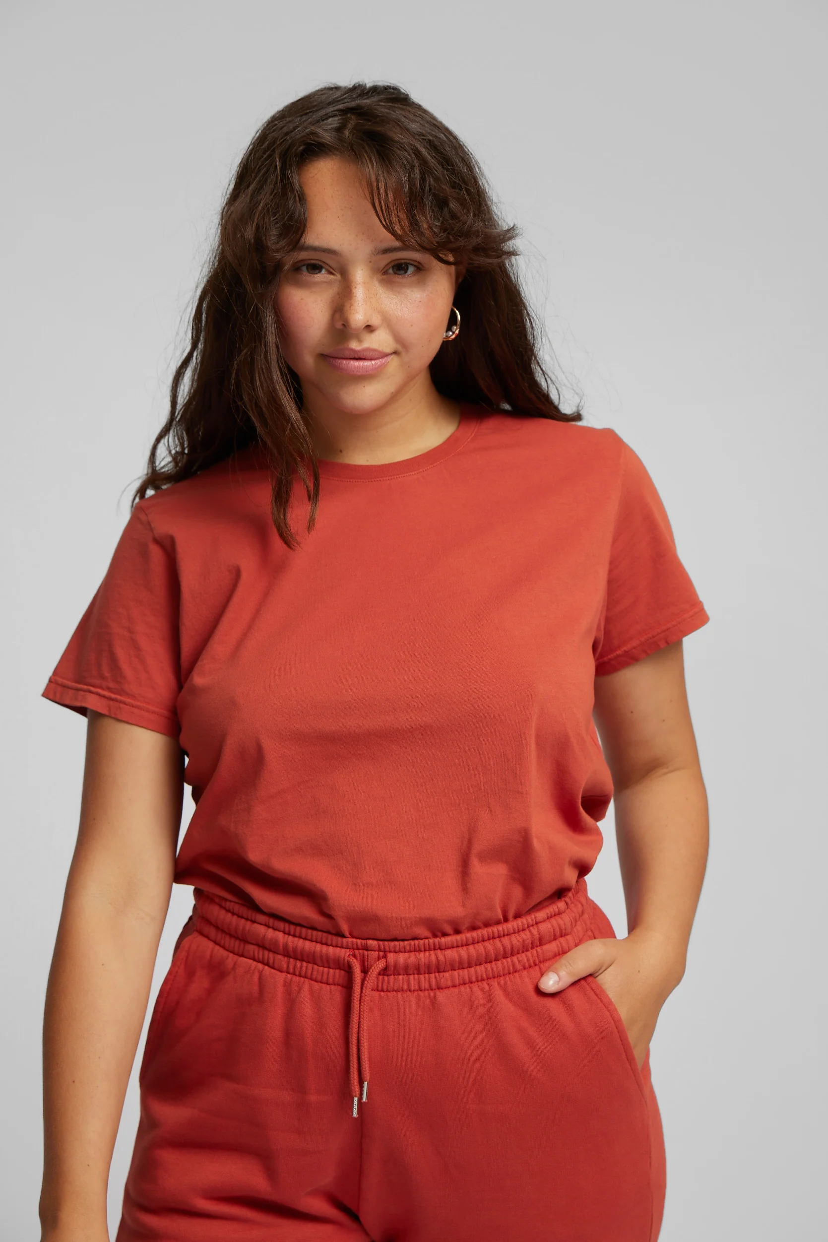 Organic Sweatpants - Sandstone Orange