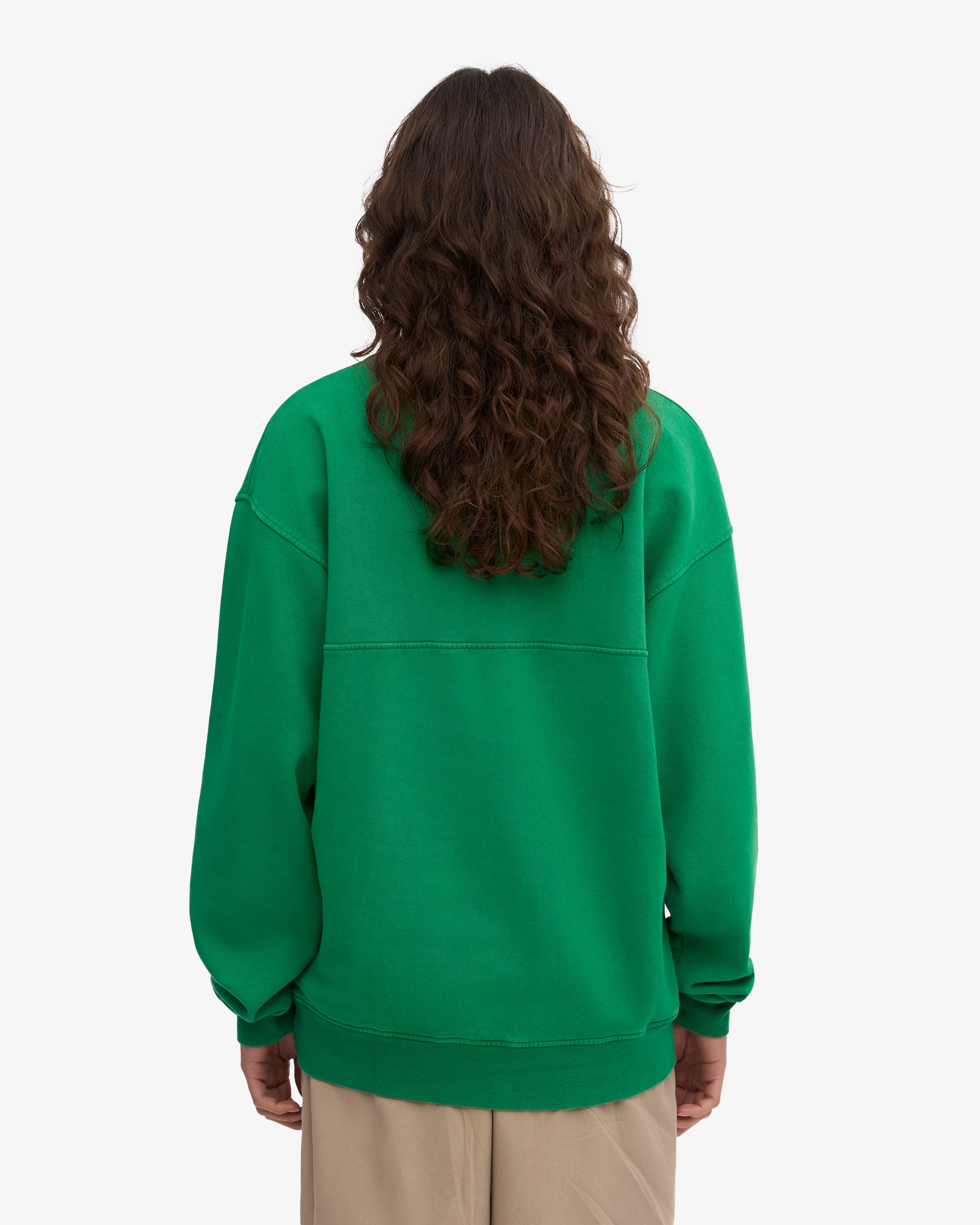 Organic Quarter Zip - Kelly Green
