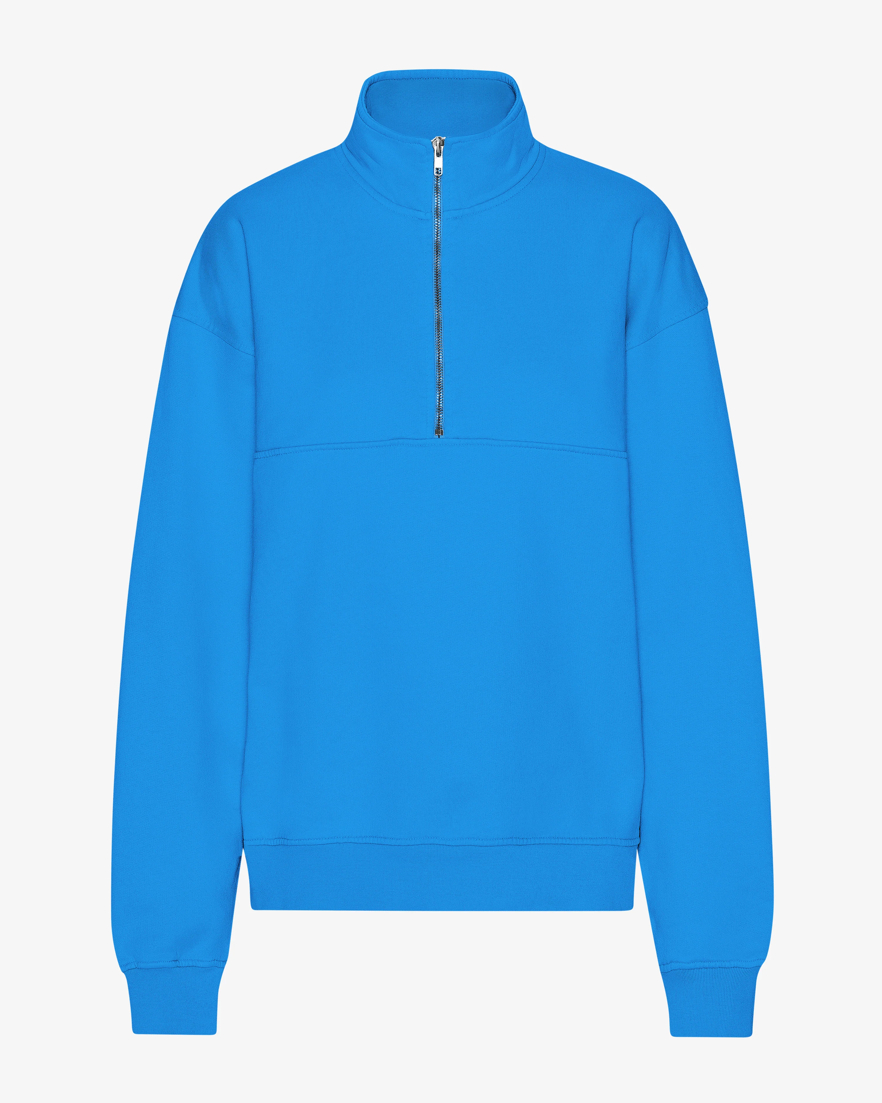Organic Quarter Zip - Pacific Blue