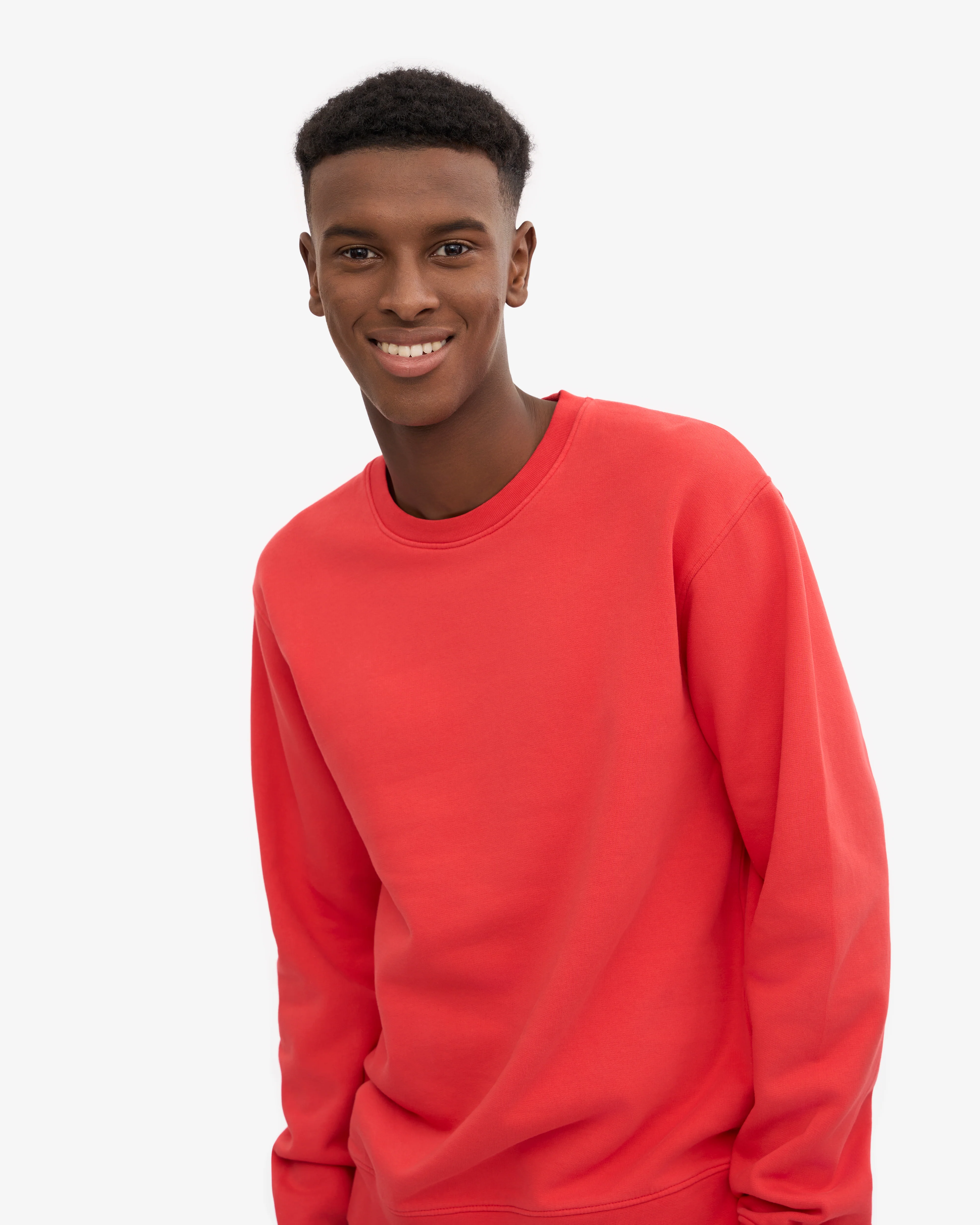 Classic Organic Crew - Red Tangerine