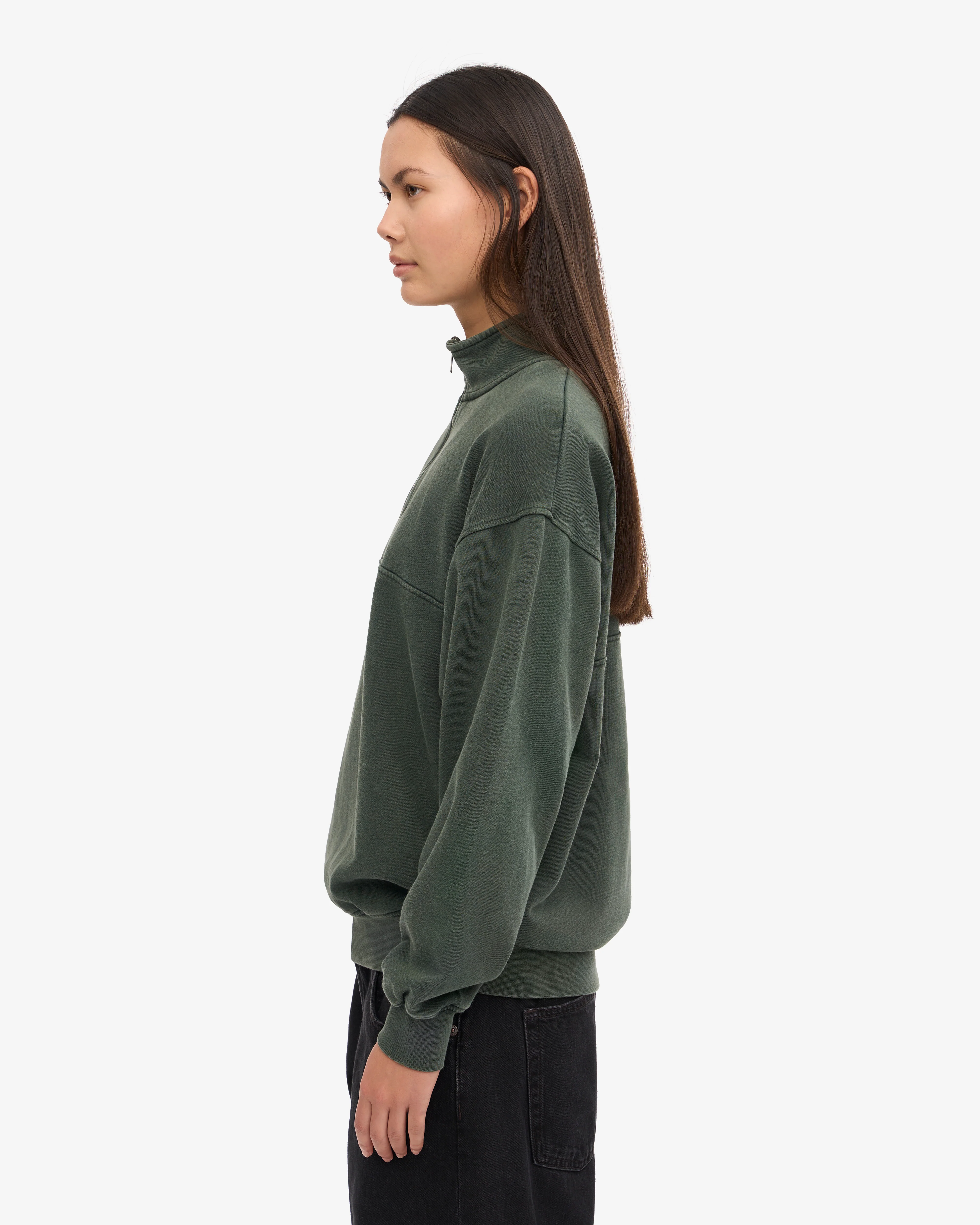 Organic Quarter Zip - Midnight Forest