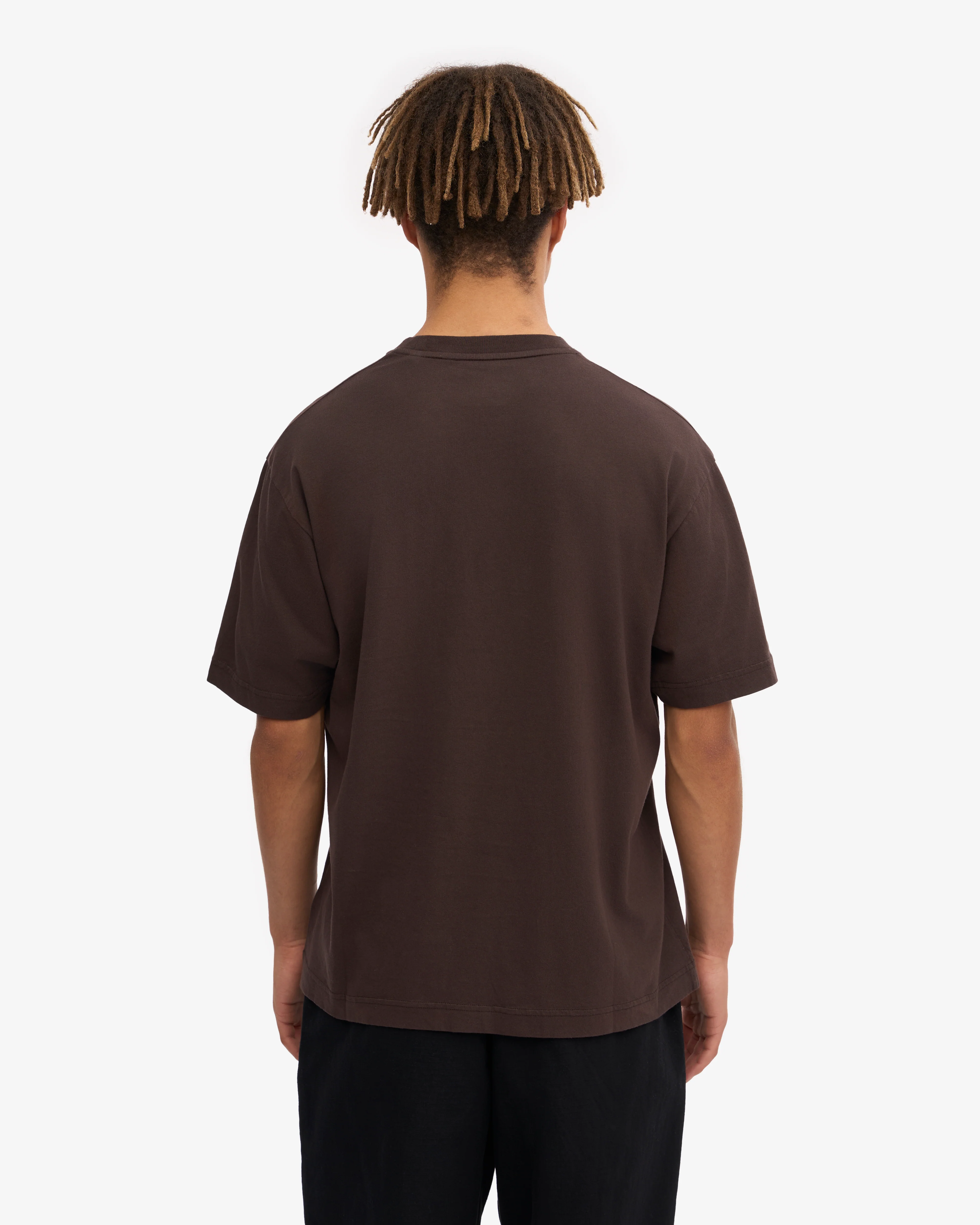 Oversized Organic T-Shirt - Coffee Brown