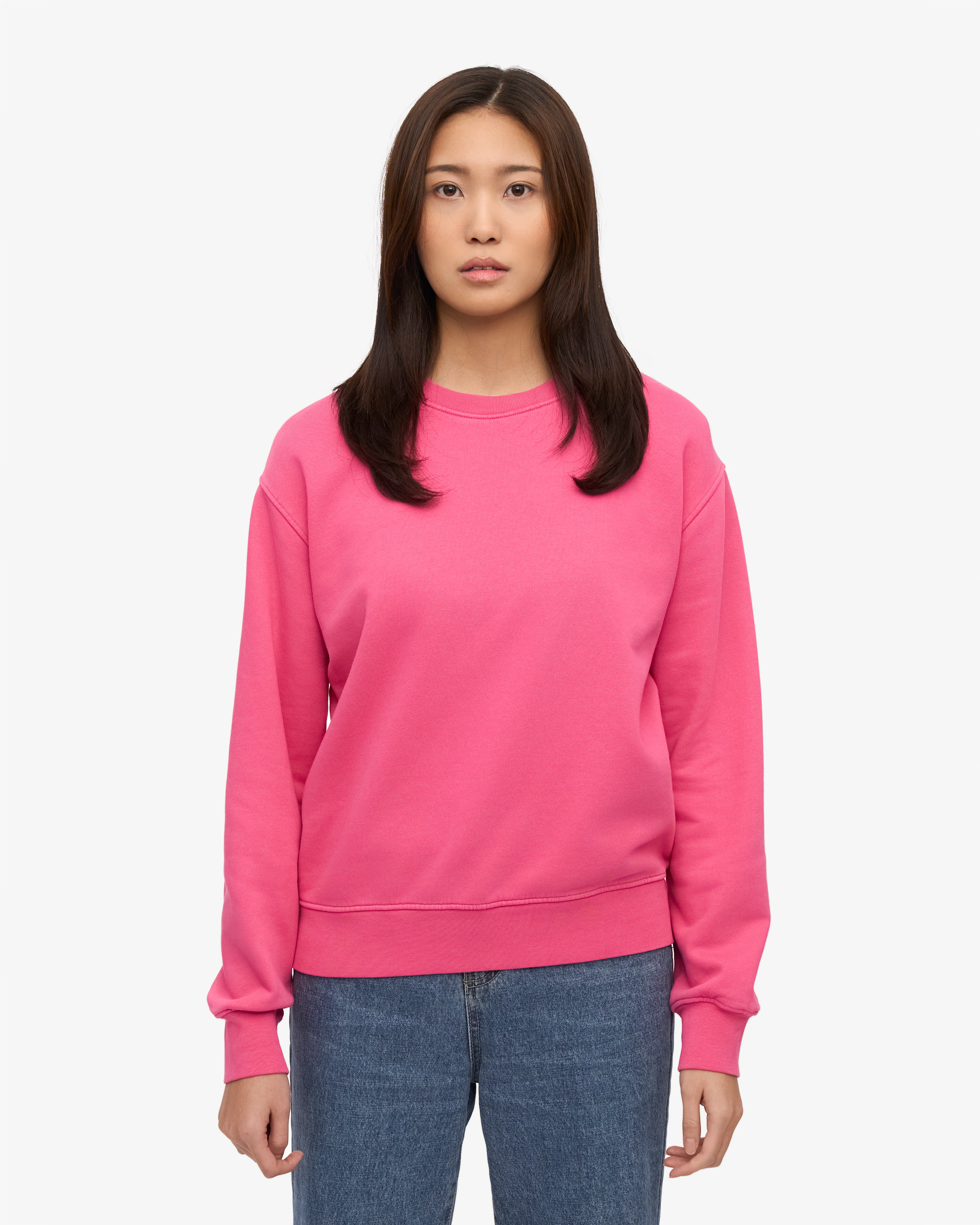 Women Classic Organic Crew - Bubblegum Pink