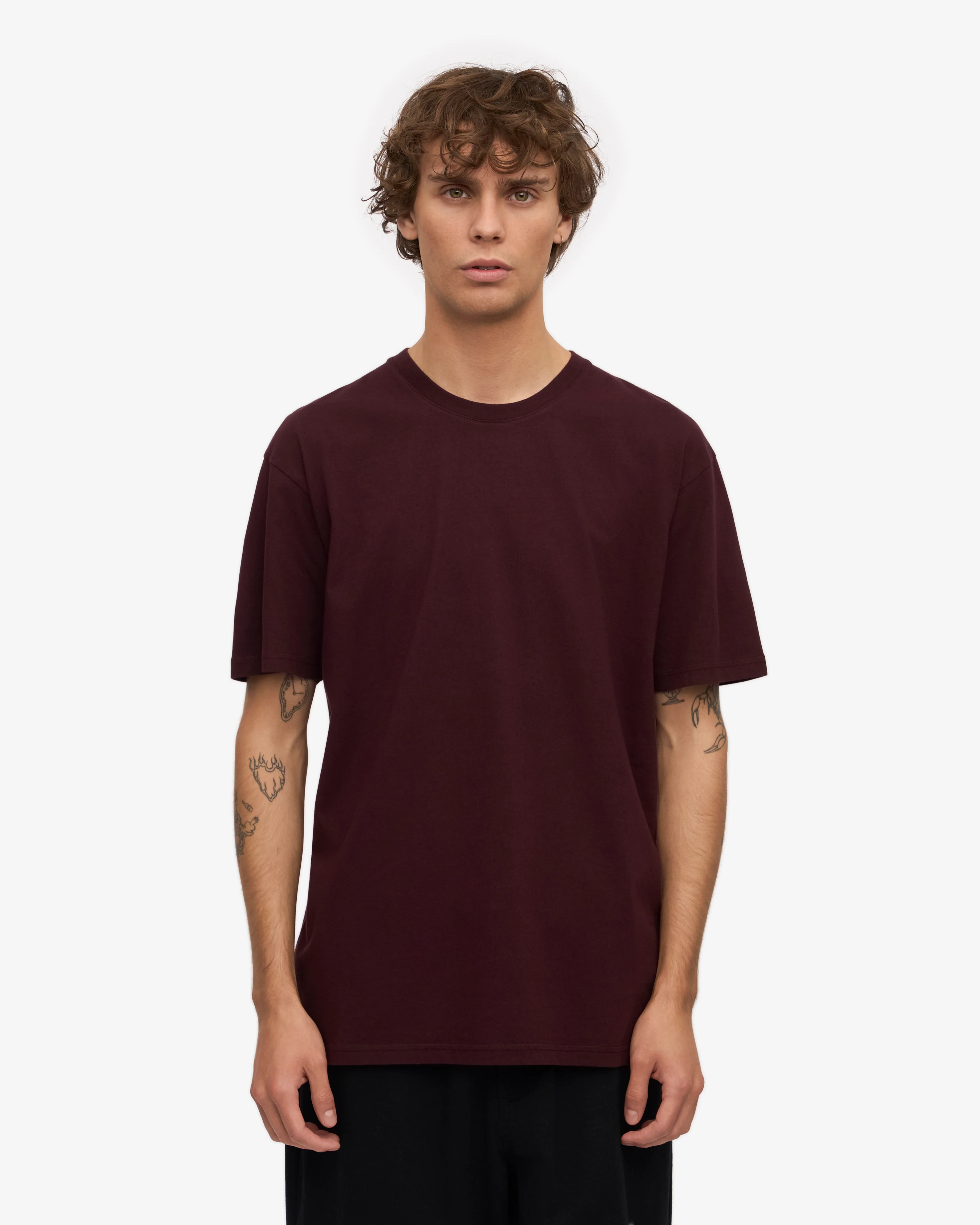 Classic Organic Tee - Oxblood Red