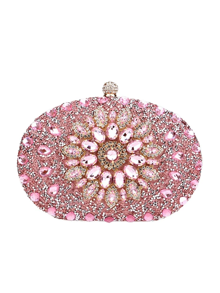 Women’s All Over Crystals Sparkly Evening Clutch Bags