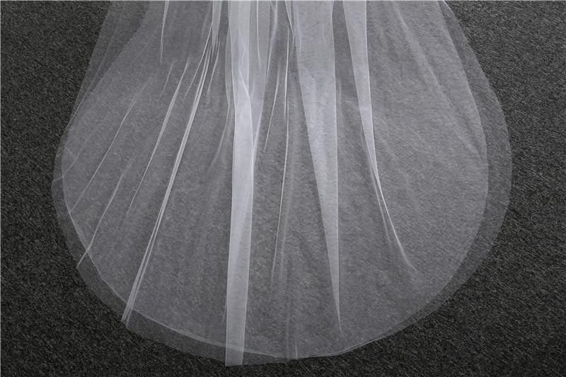 Long Two-Tier Tulle Bridal Veil Wedding Veil