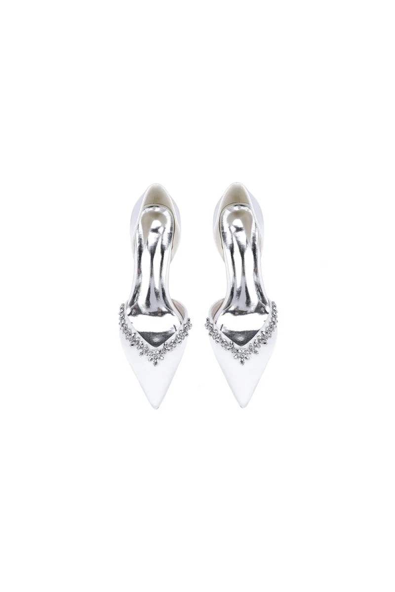 Fuchsia High Heels with Sparkling Crystal Embellishments