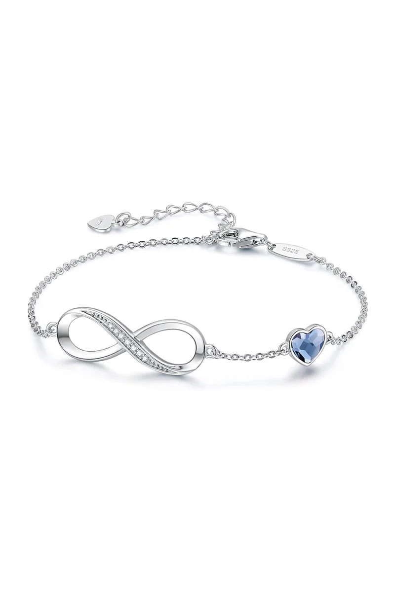 Red Chain Bracelets with Birthstone