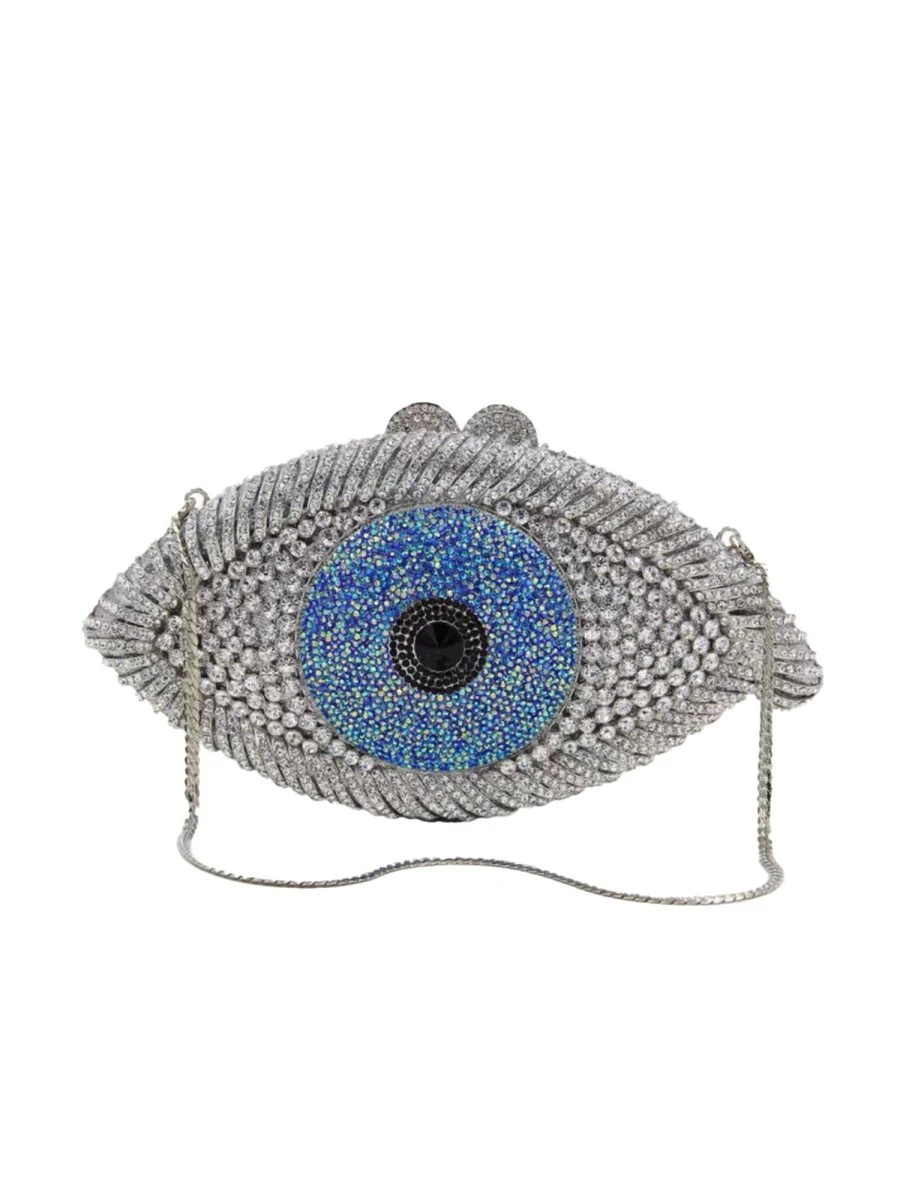 Women’s EYE SEE U Rhinestone Evening Clutch bags Handmade