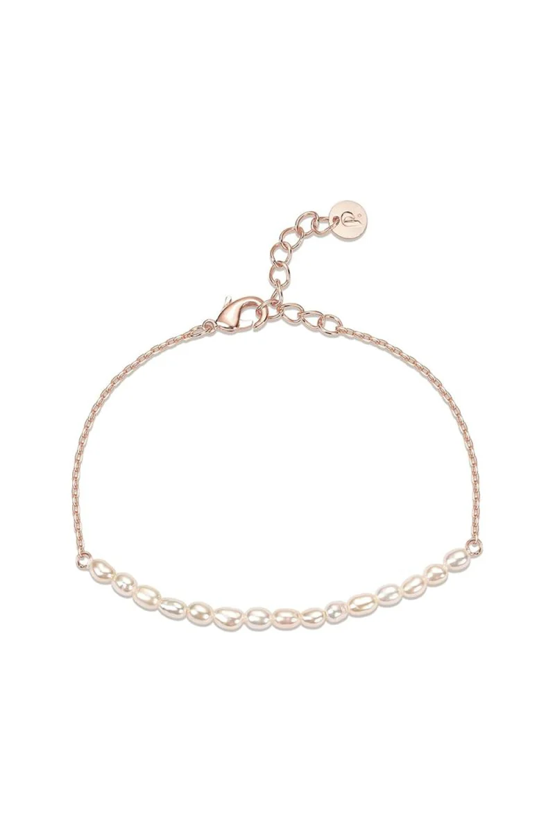 Rose Gold Plated Pearl Bracelets