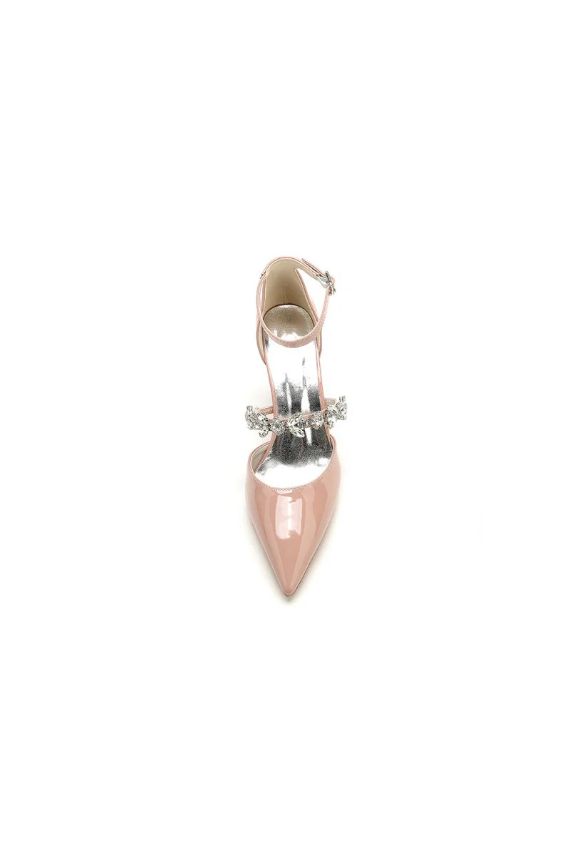Ivory High Heels with Crystal Accent