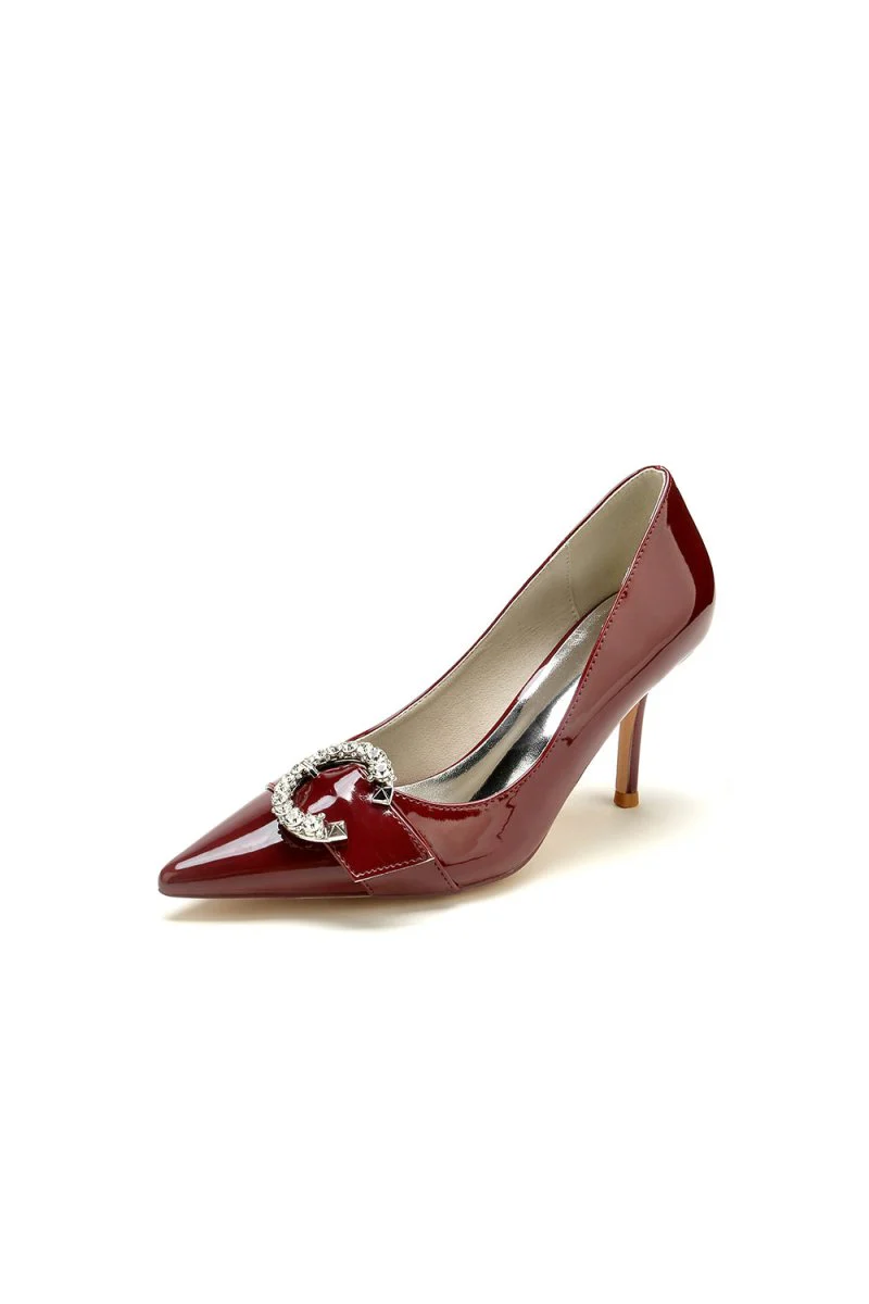 Glitter Crystal Pointed Toe Wedding High Heels