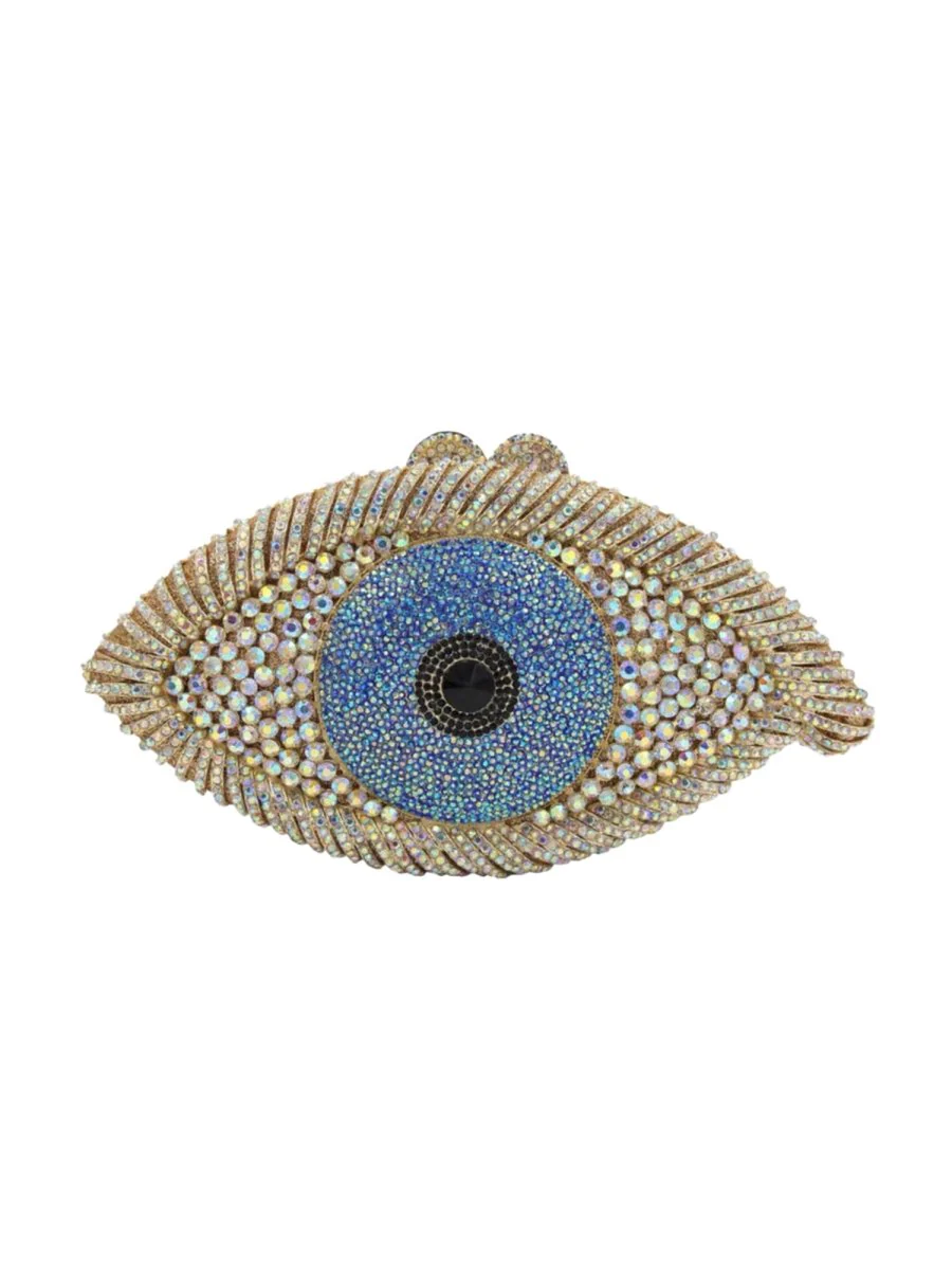 Women’s EYE SEE U Rhinestone Evening Clutch bags Handmade