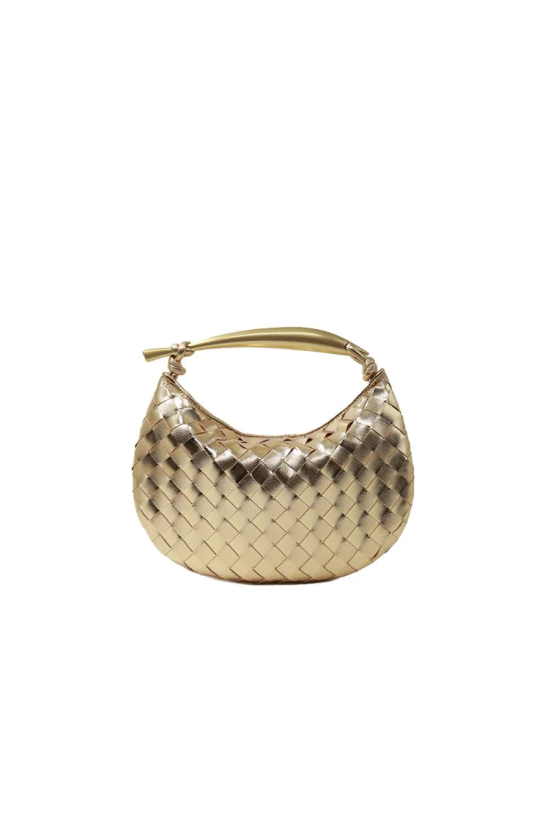 Women’s Woven Dumpling Clutch Bag