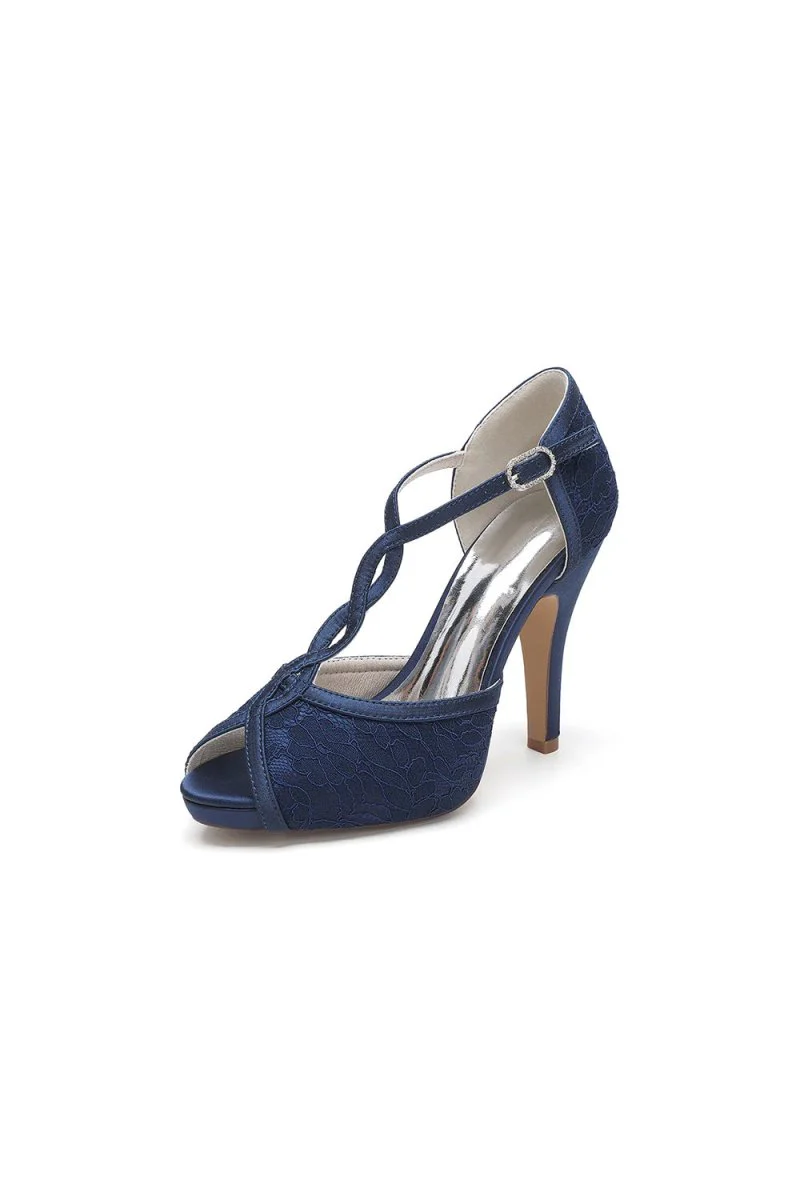 Peep Toe High Heel Shoes Ankle Strap