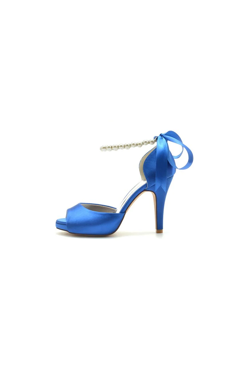Royal Blue Chunky with Pearl Accent