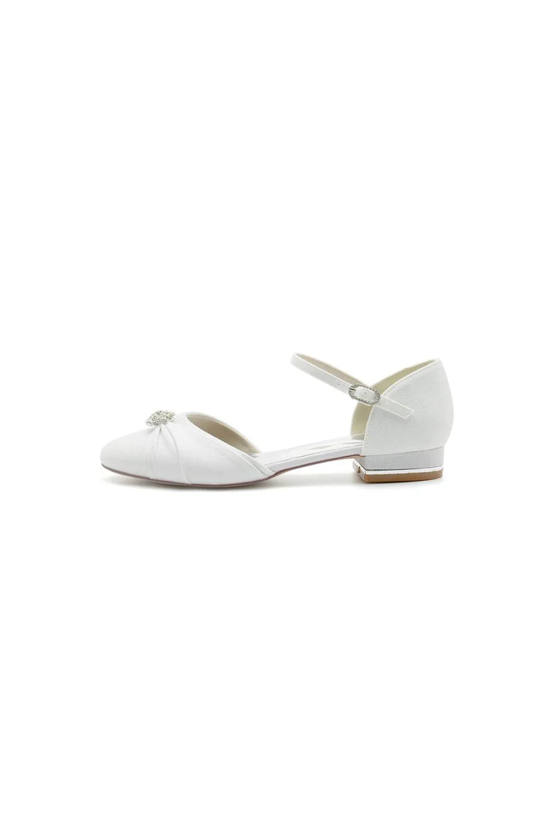 Gold Wedding Shoes with Rhinestone