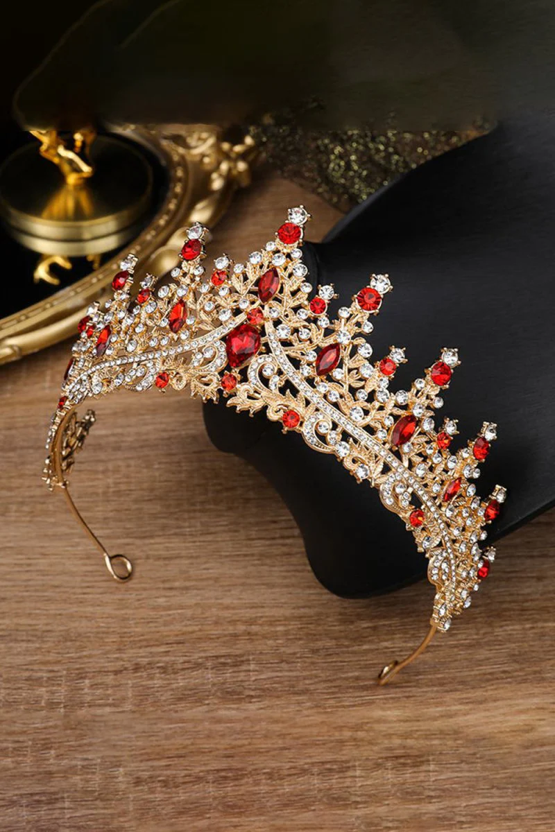 Silver Crystal Rhinestone Crown