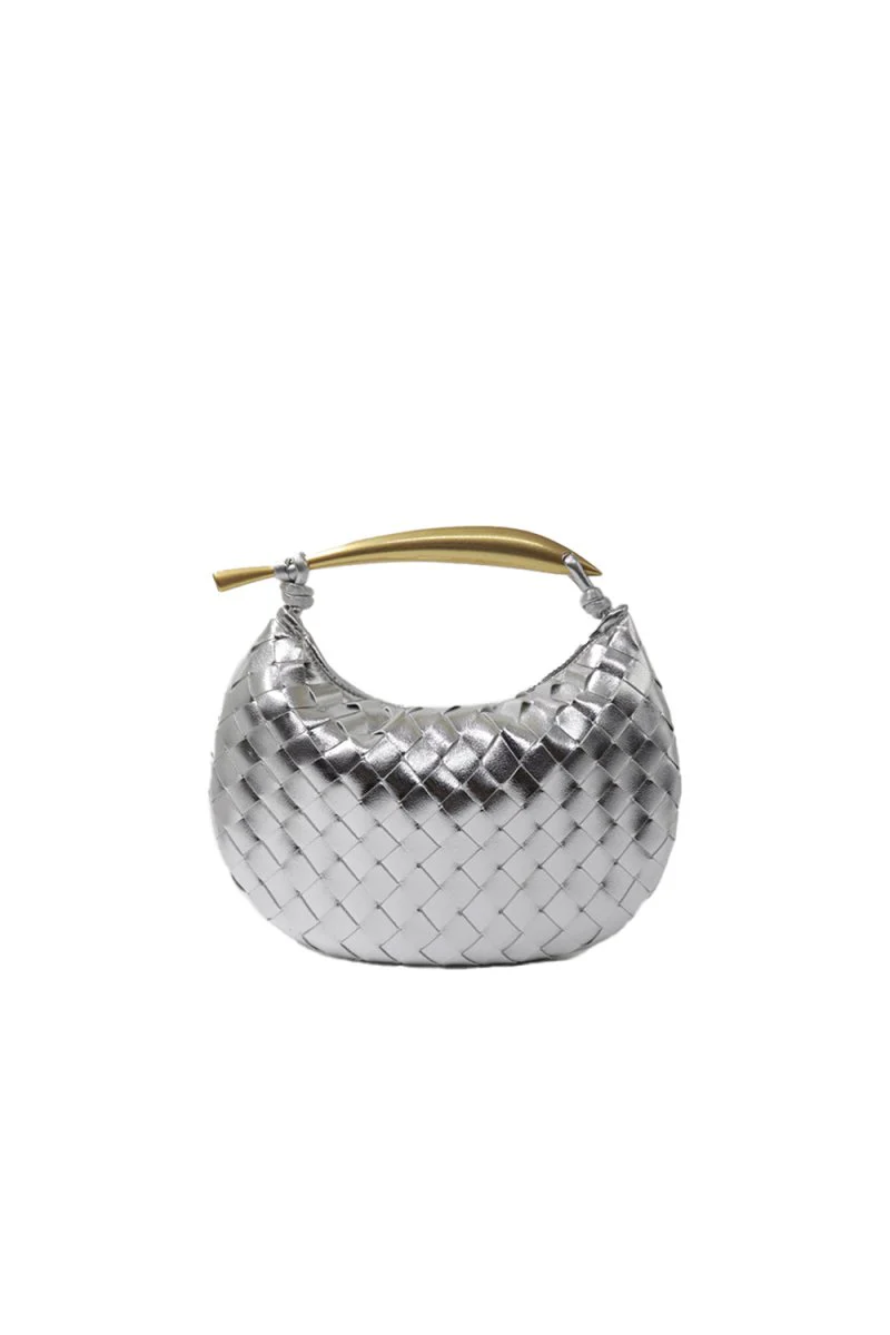 Women’s Woven Dumpling Clutch Bag