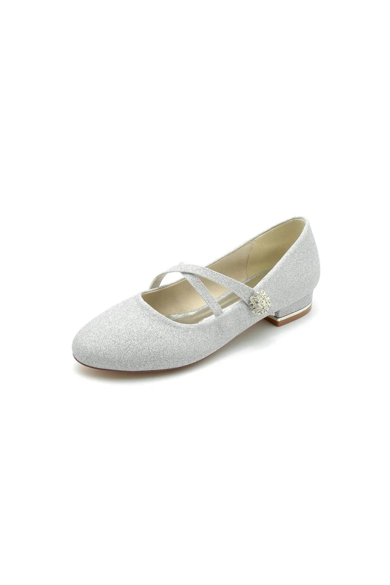 White Pointed Toe Wedding Flats