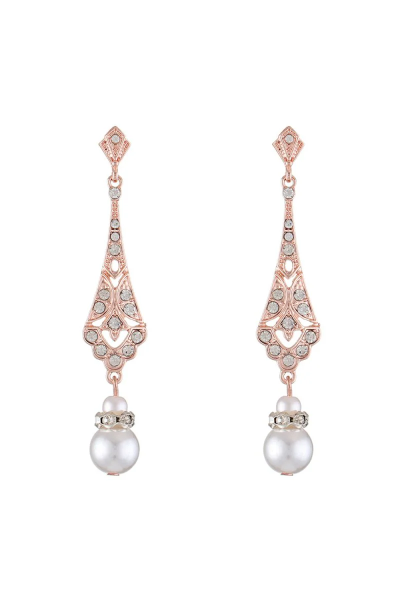 Pearl Dangle Drop Earrings