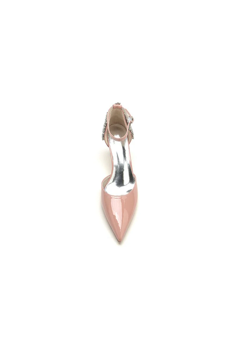 Pointed Toe Wedding Shoes with Rhinestone