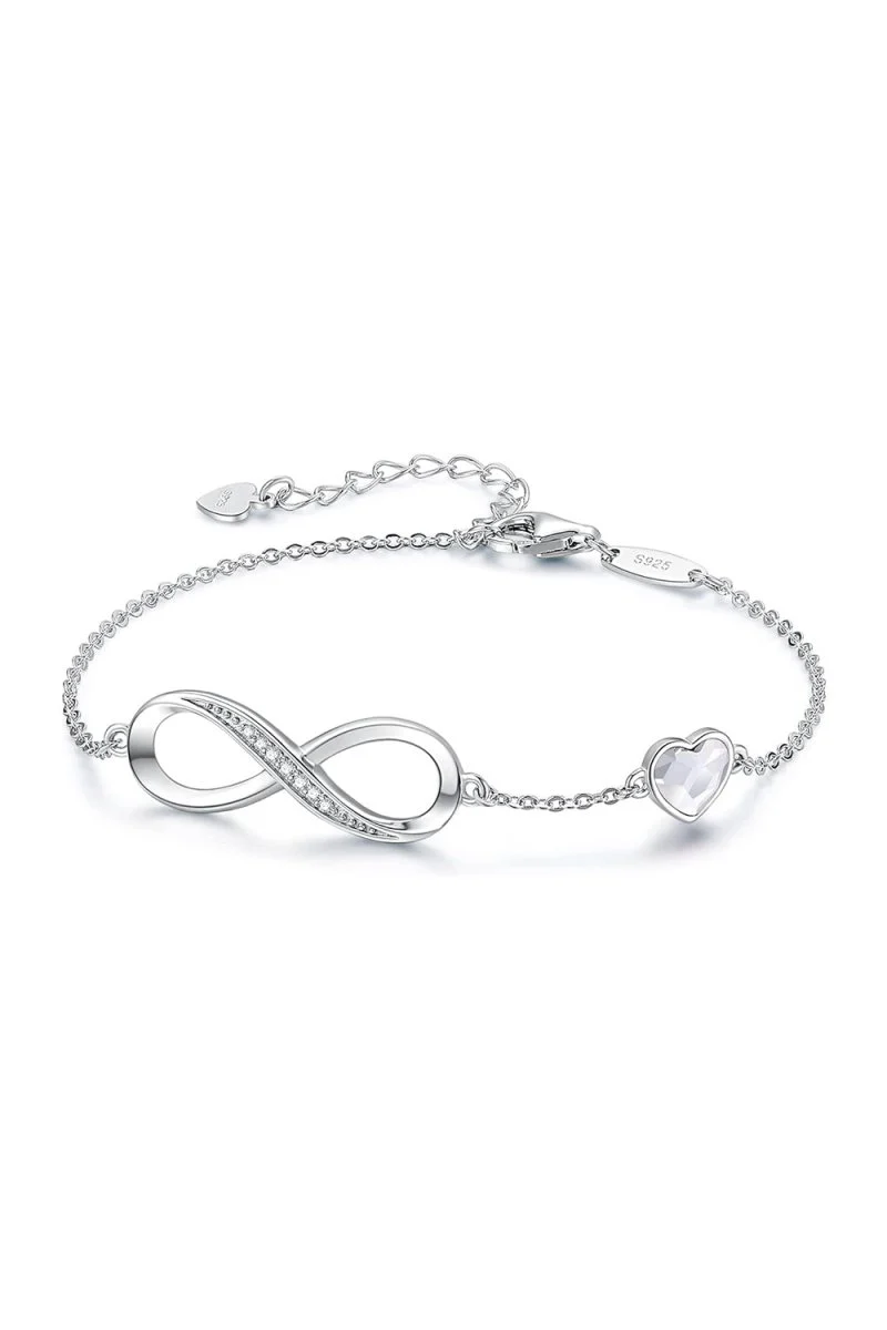 Red Chain Bracelets with Birthstone