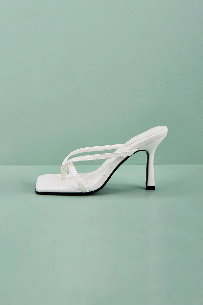 Outdoor Peep Toe Sandals Stiletto Heel Microfiber Leather Fashion Shoes