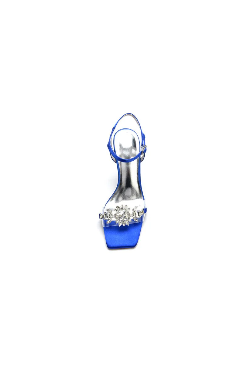 Open Toe Sandals with Rhinestone