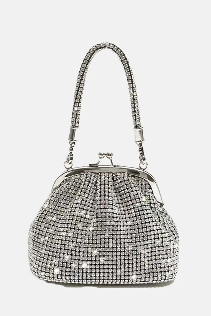 Women’s All Over Rhinestones Evening Clutch Bags with Straps