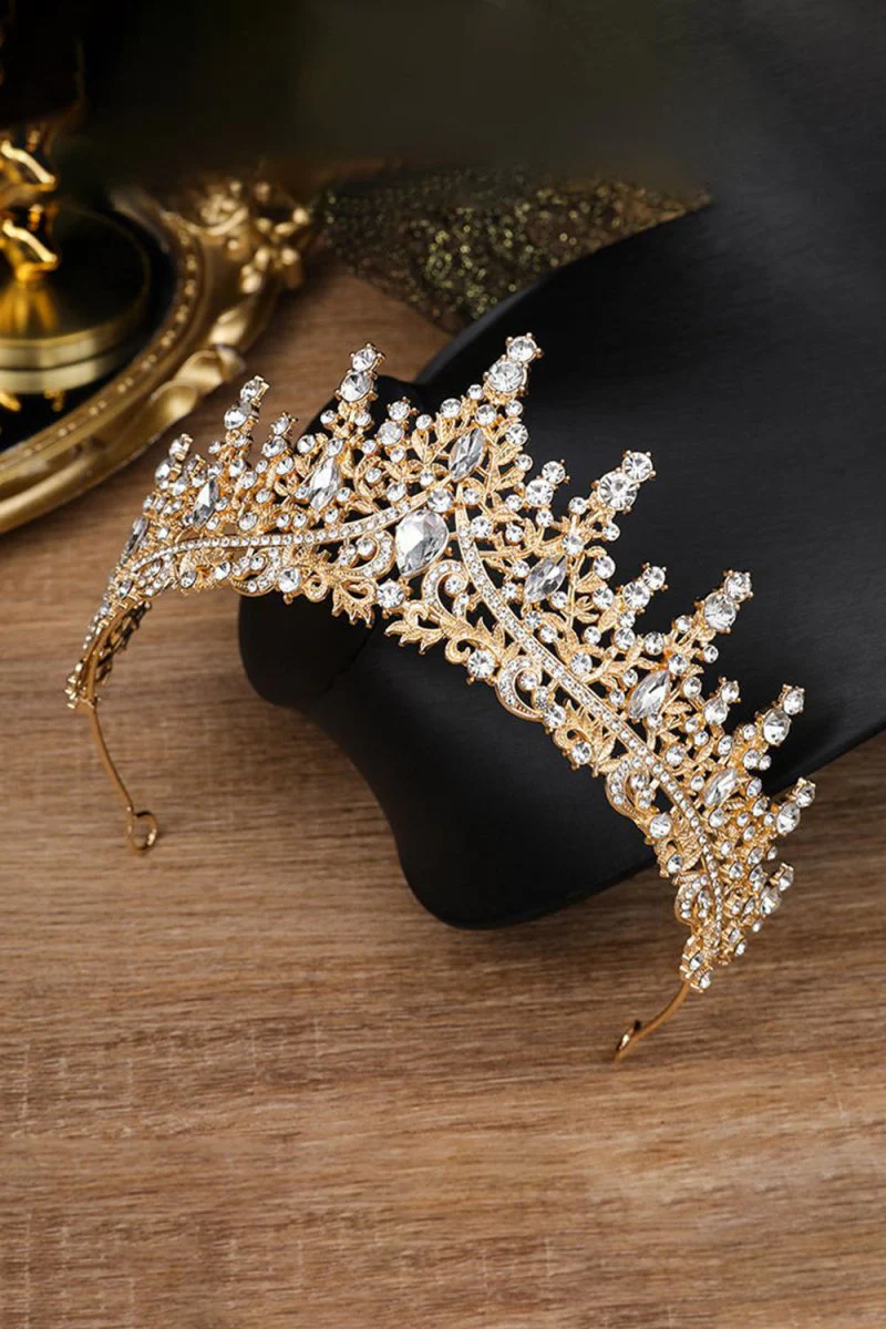 Silver Crystal Rhinestone Crown