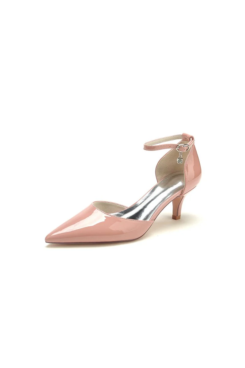 Pointed Toe Wedding High Heels with Ankle Strap